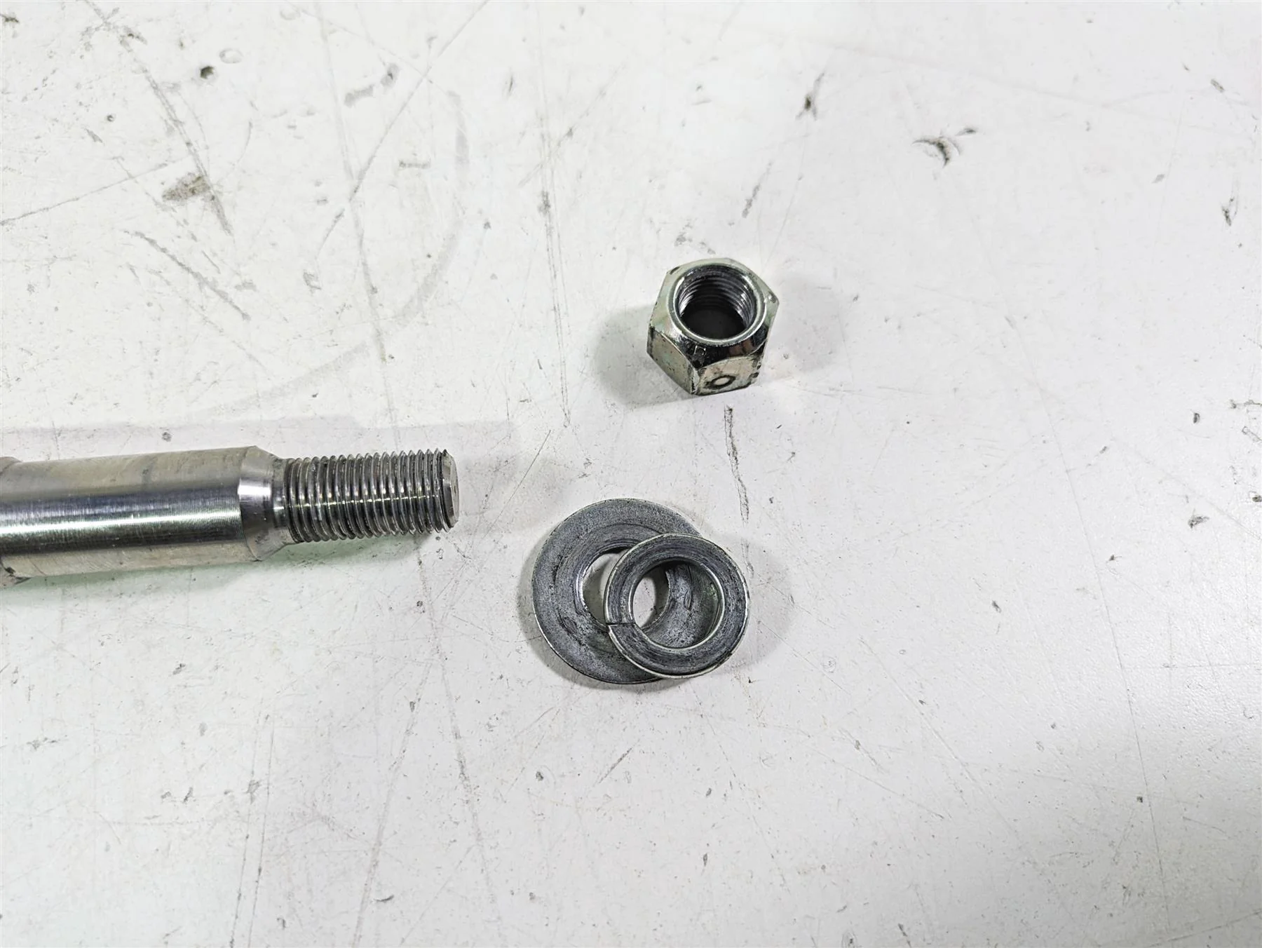 2005 Harley Softail FLSTFSE CVO Fat Boy Front Axle Wheel Spindle 3/4" 41584-86A - Image 8