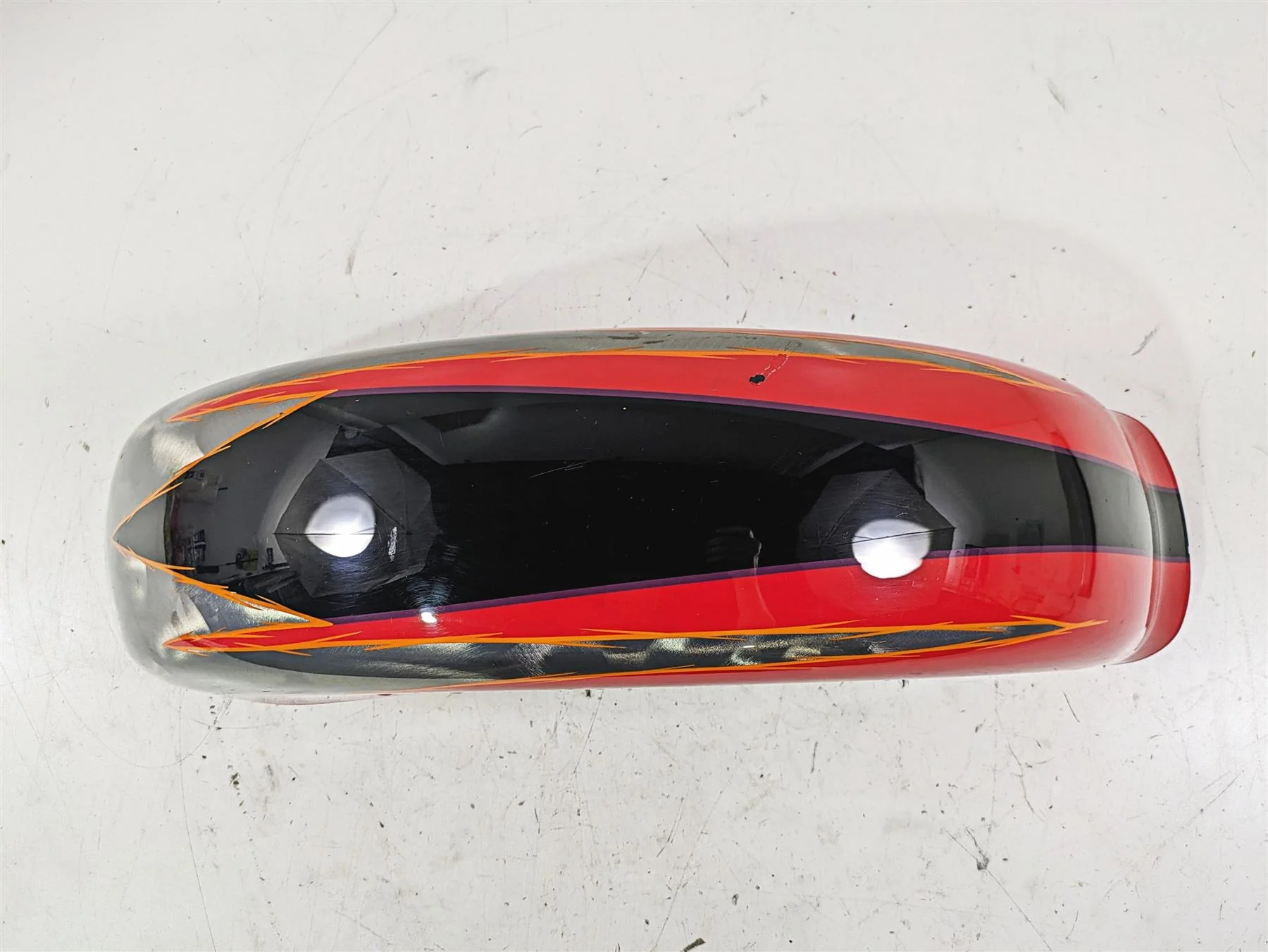 2005 Harley Softail FLSTFSE CVO Fat Boy Front Fender Electric Cherry 59595-05 - Image 5