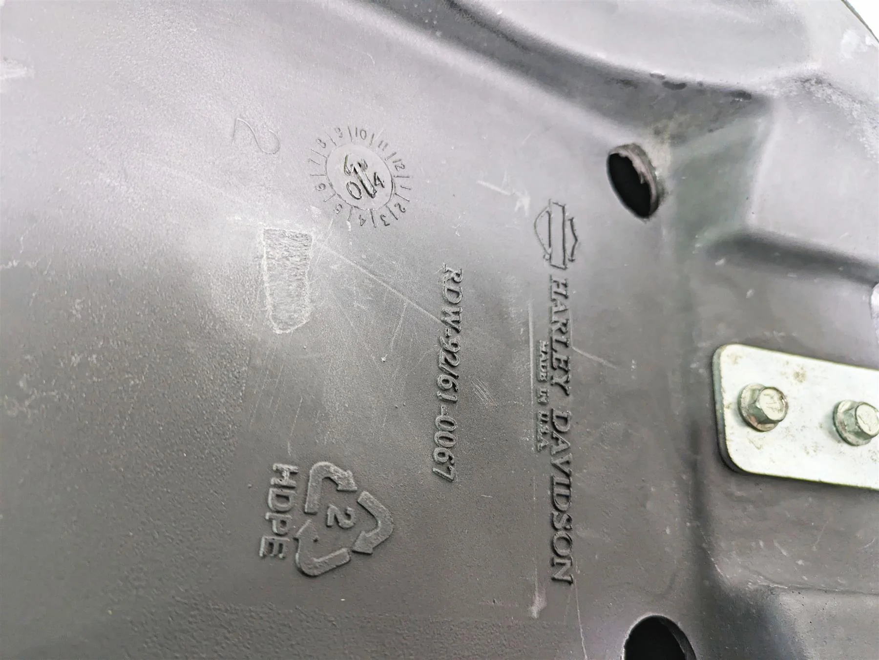 2005 Harley Softail FLSTFSE CVO Fat Boy Front Rider Driver Seat Saddle 52279-05 - Image 10