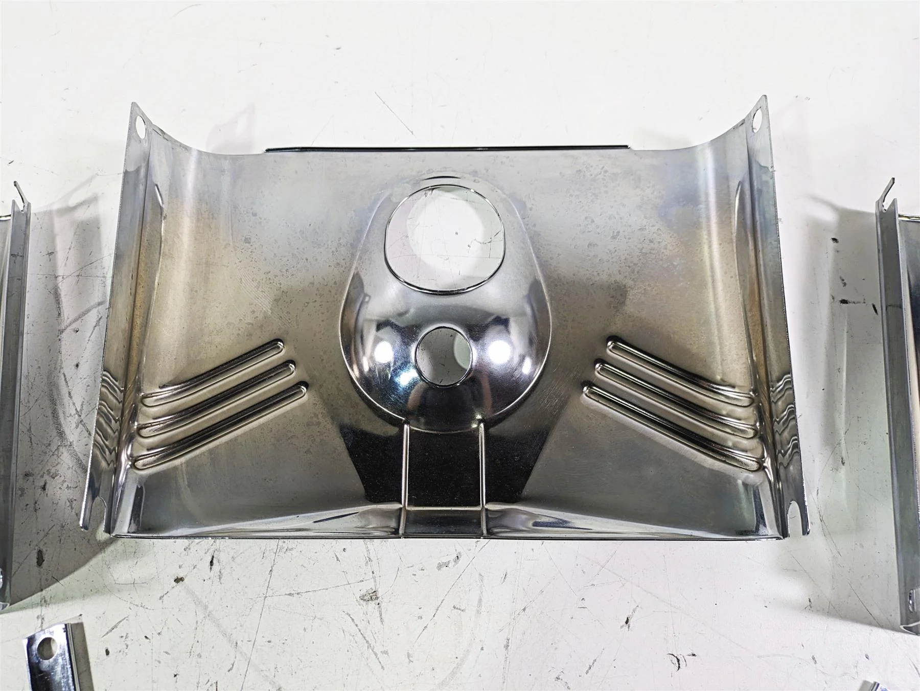 2005 Harley Softail FLSTFSE CVO Fat Boy Headlight Cover Set 67889-91A 67891-99 - Image 10