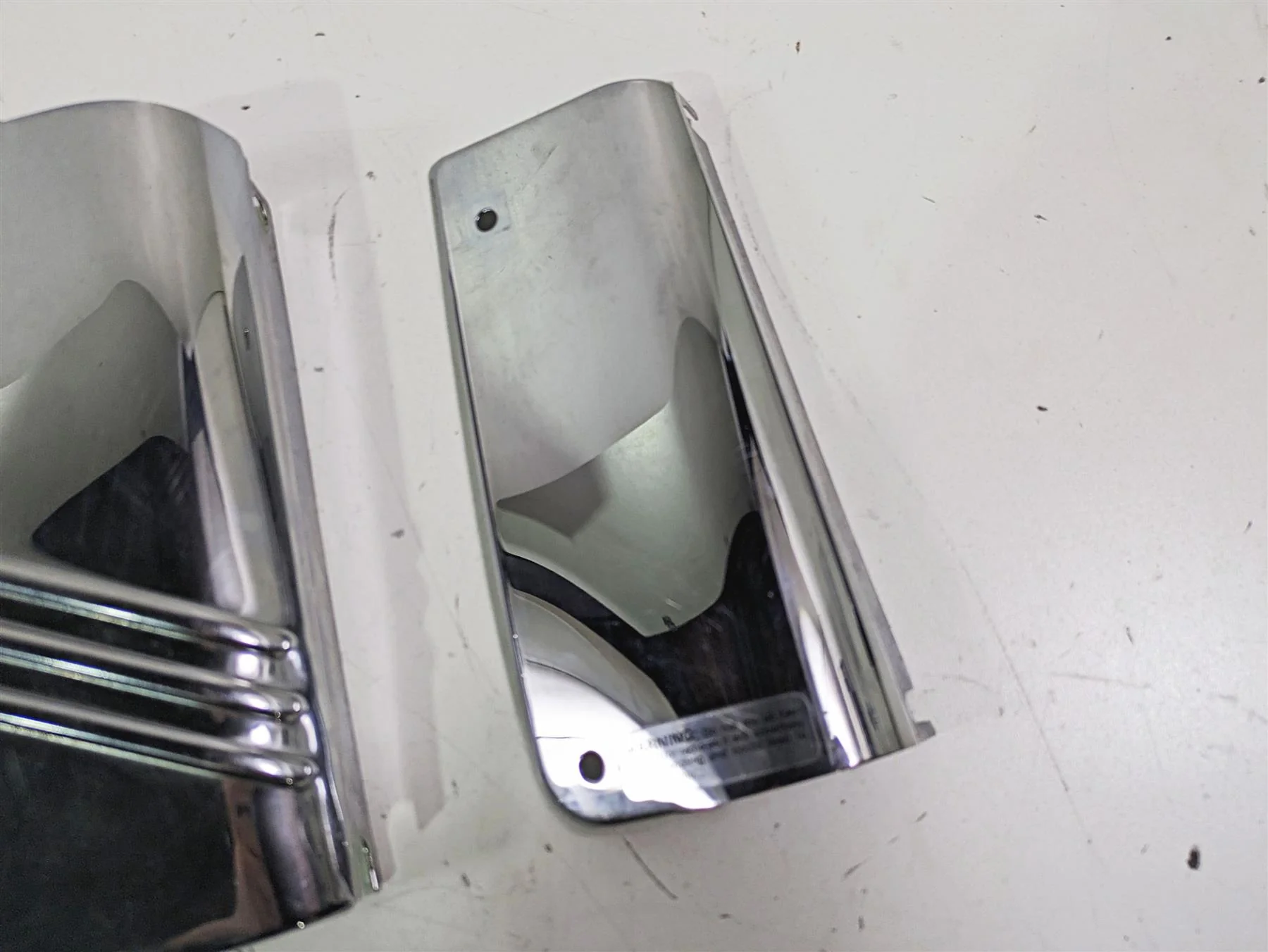 2005 Harley Softail FLSTFSE CVO Fat Boy Headlight Cover Set 67889-91A 67891-99 - Image 8