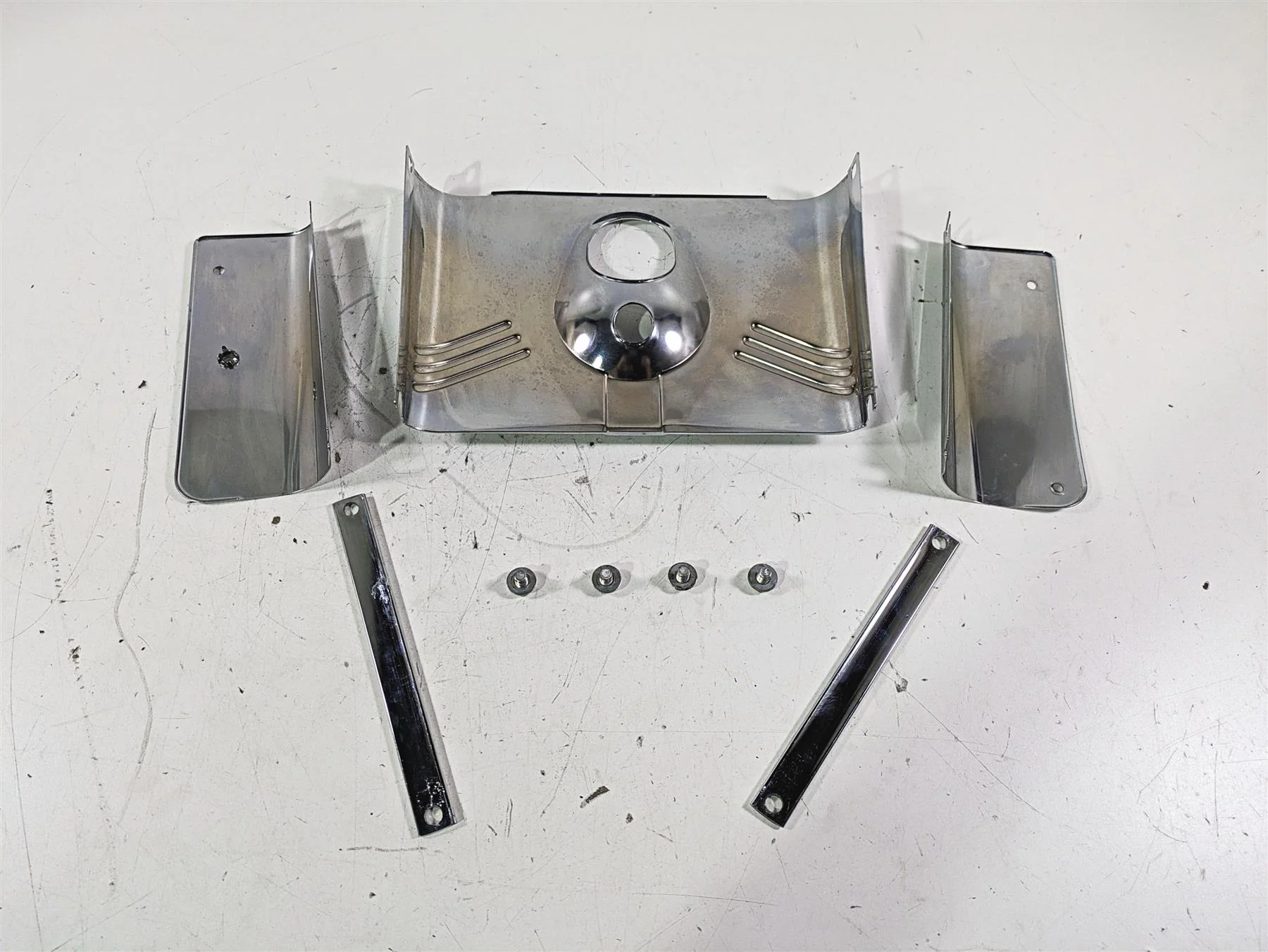 2005 Harley Softail FLSTFSE CVO Fat Boy Headlight Cover Set 67889-91A 67891-99 - Image 9