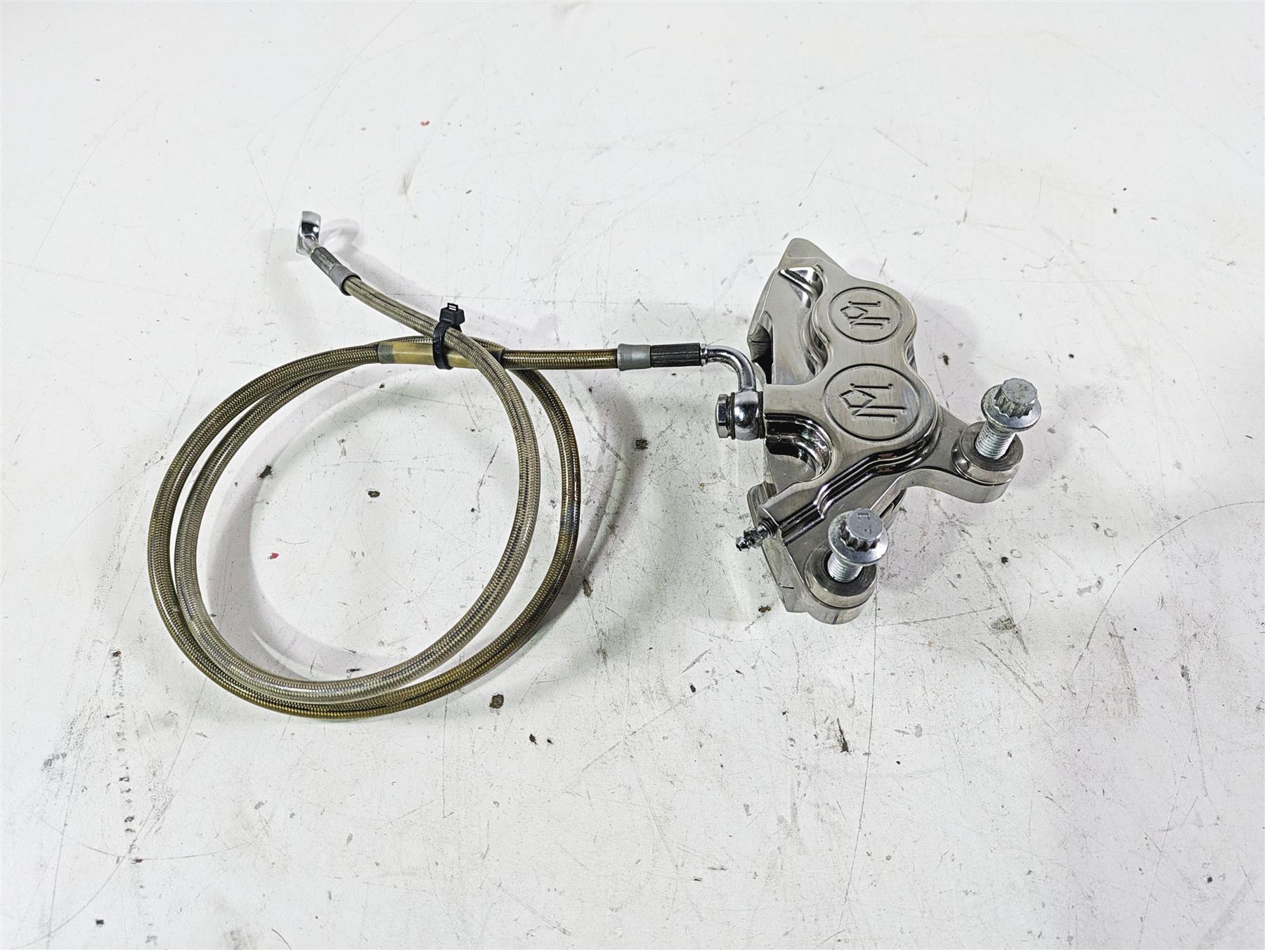2005 Harley Softail FLSTFSE CVO Fat Boy Performance Machine Caliper 0053-2919 - Image 4