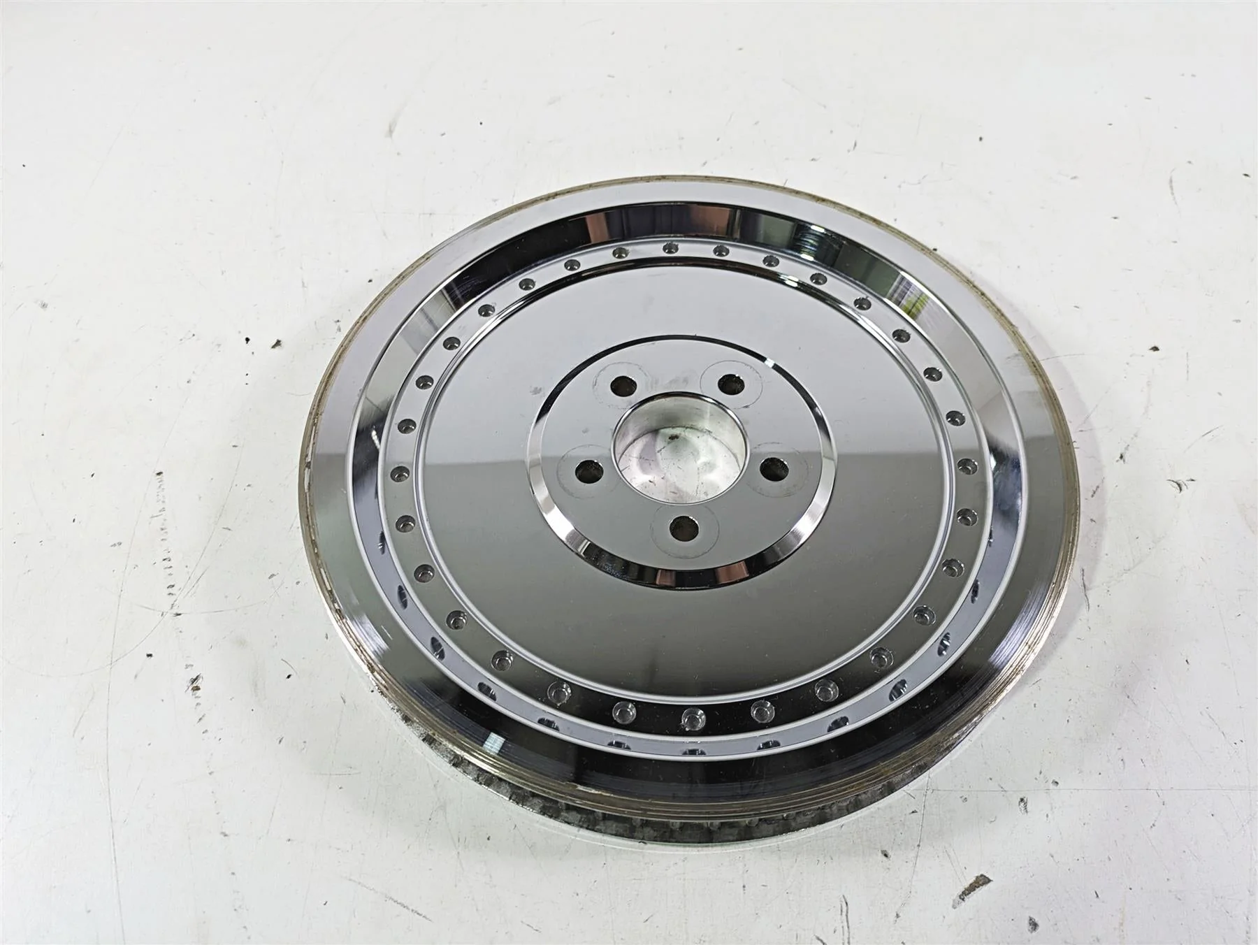 2005 Harley Softail FLSTFSE CVO Fat Boy Rear Chrome Drive Sprocket 70T 46624-03 - Image 4