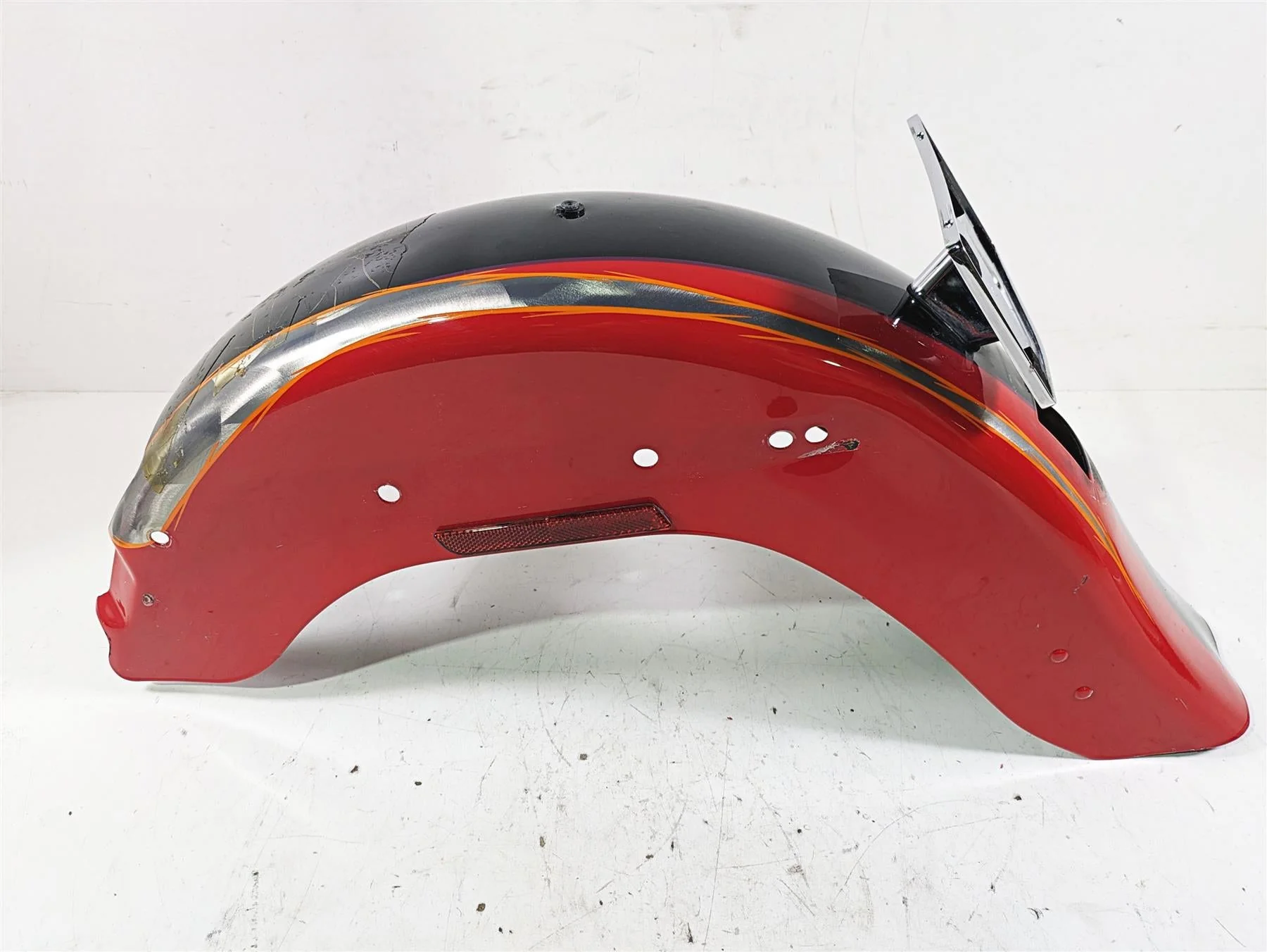 2005 Harley Softail FLSTFSE CVO Fat Boy Rear Fender Electric Cherry 59631-05