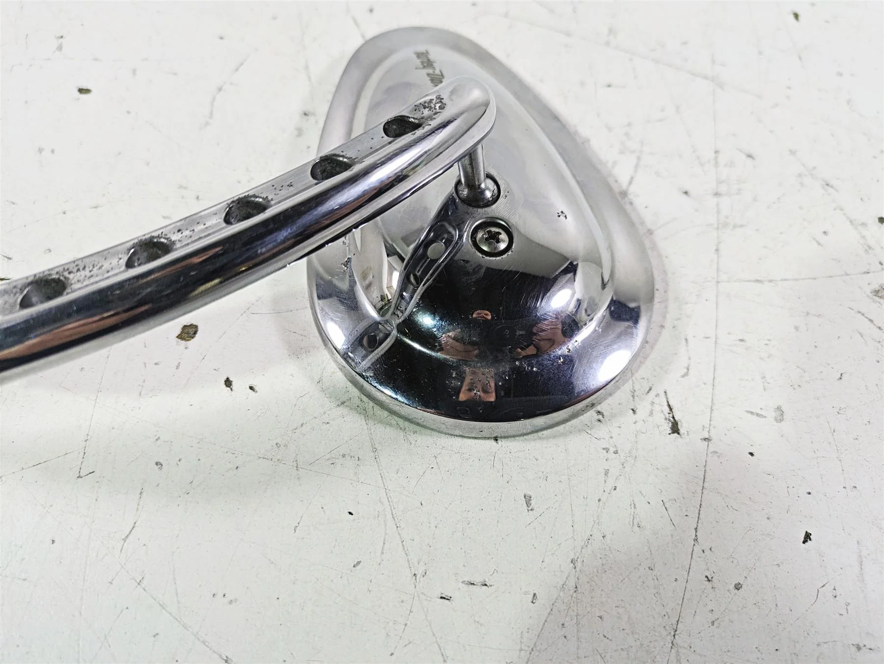 2005 Harley Softail FLSTFSE CVO Fat Boy Right Rear View Mirror 91987-05 - Image 4