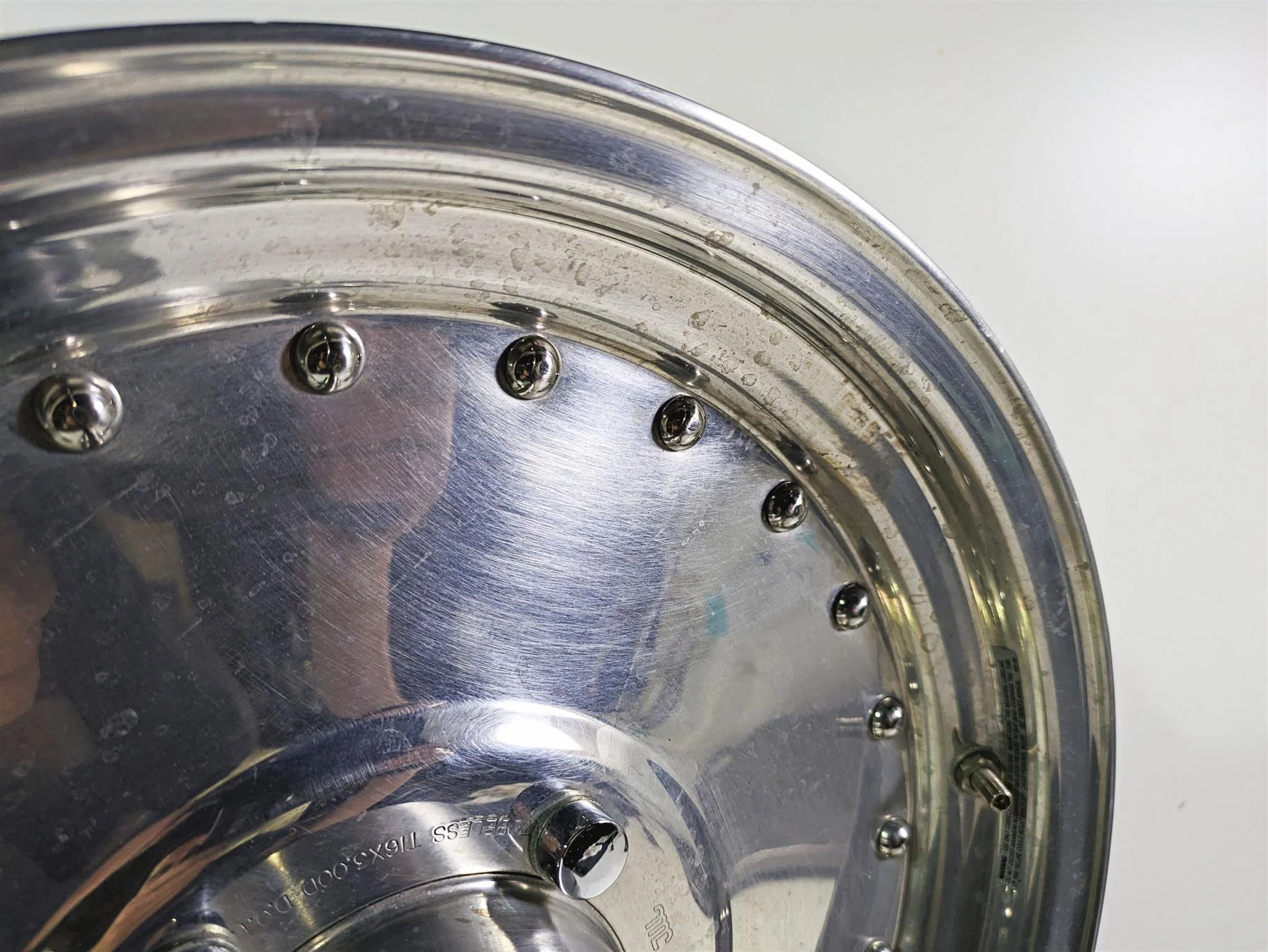 2005 Harley Softail FLSTFSE CVO Fat Boy Straight 16x3 Front Wheel Rim 41312-04 - Image 7