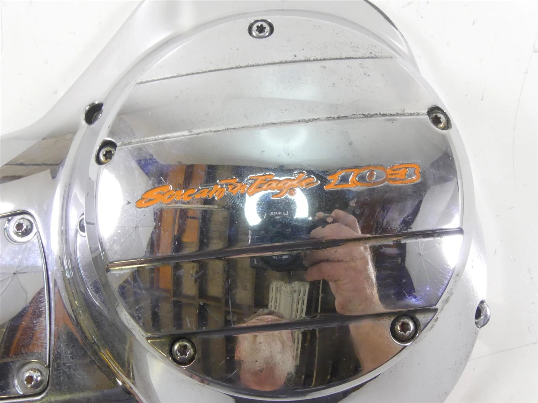 2005 Harley Touring CVO FLHTC SE Electra Glide  Outer Primary Cover 60685-04 - Image 7