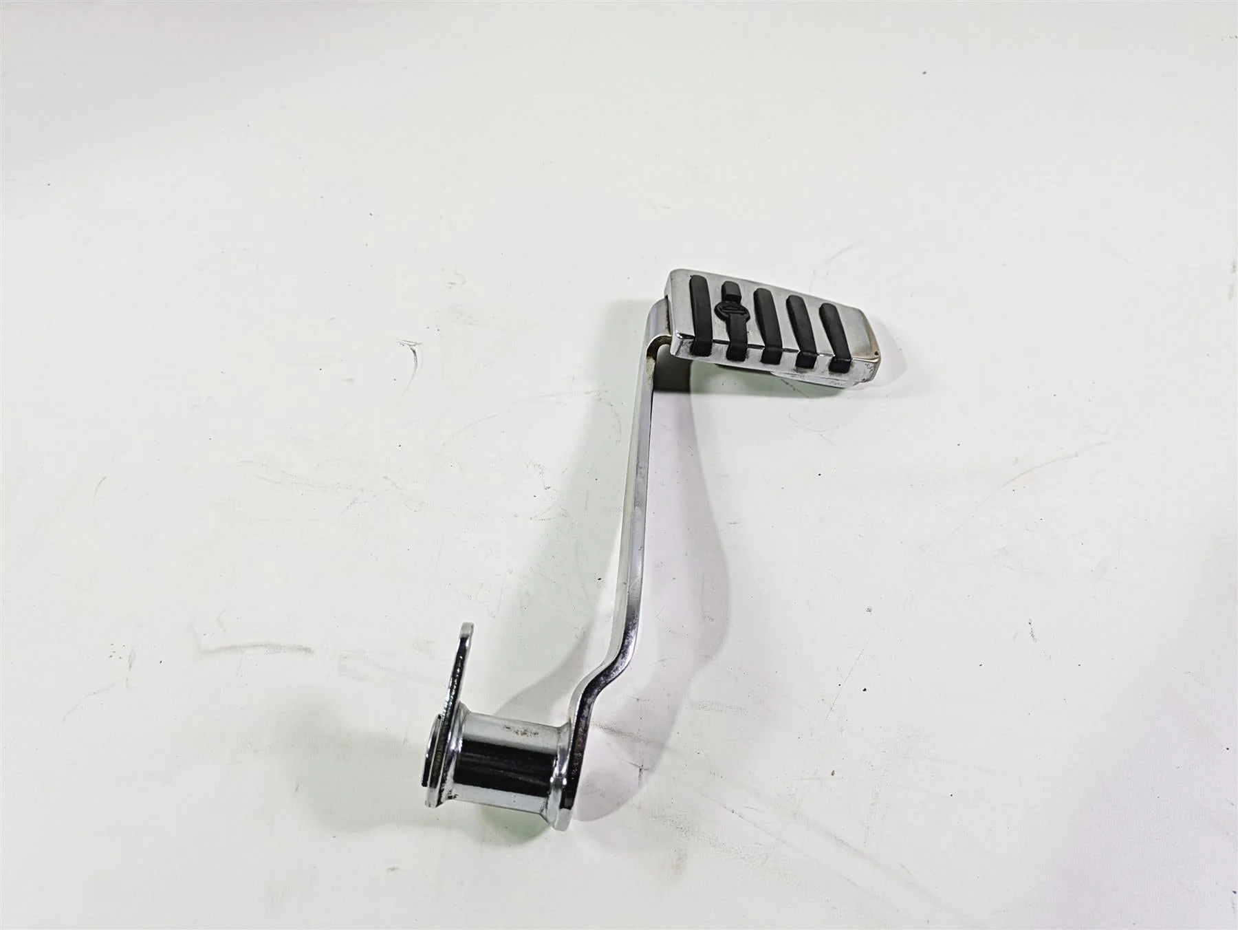 2005 Harley Touring FLHRI Road King Chrome Brake Pedal Ped Peg Lever - Image 12