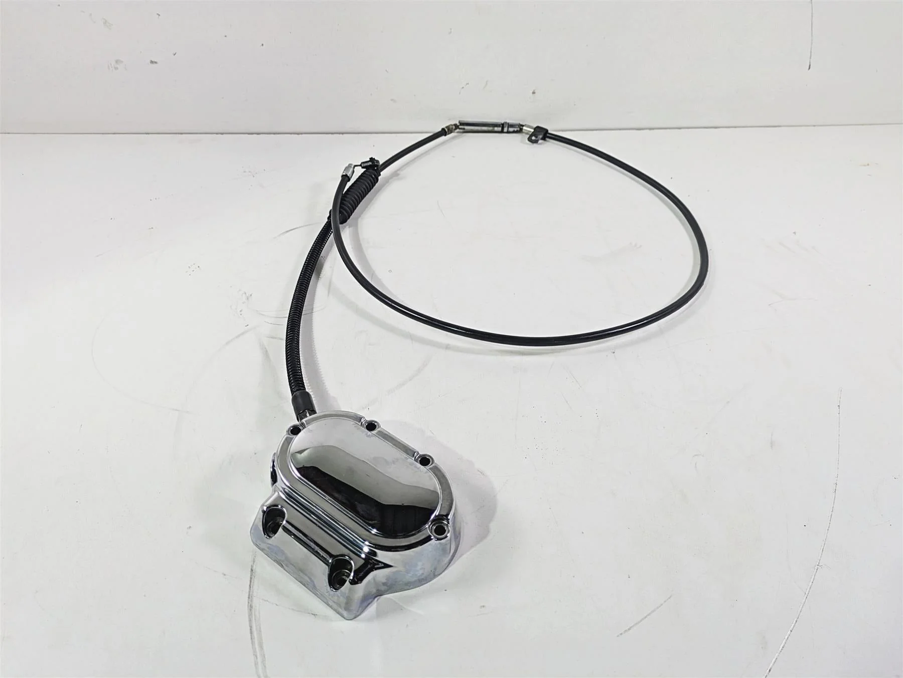 2005 Harley Touring FLHRI Road King Clutch Chrome Cover & Mechanism 37105-99