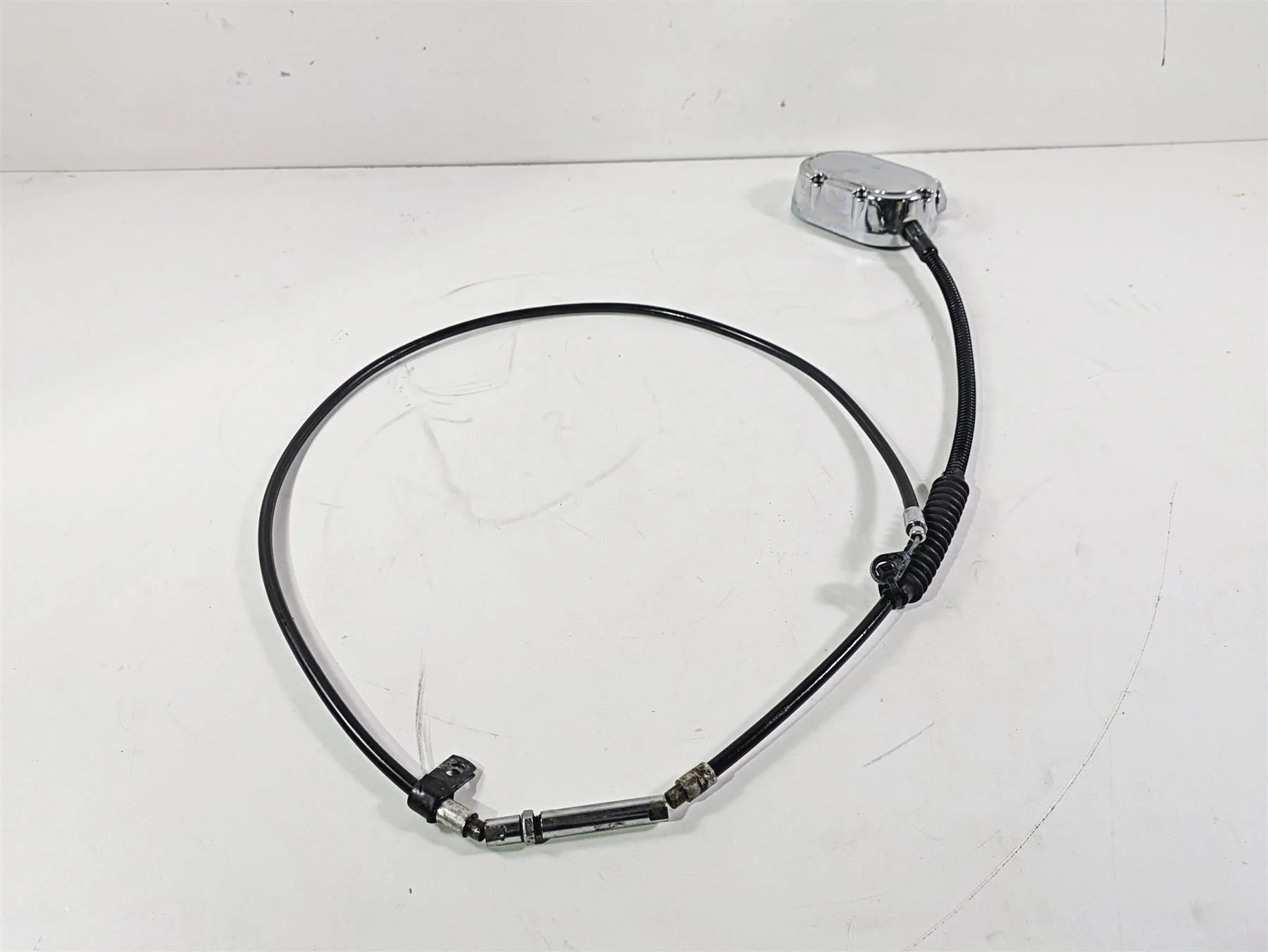 2005 Harley Touring FLHRI Road King Clutch Chrome Cover & Mechanism 37105-99 - Image 4