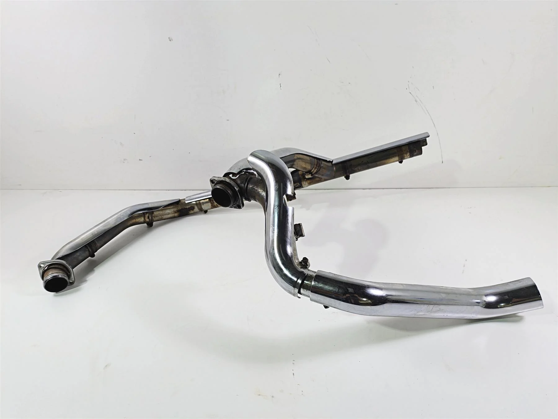 2005 Harley Touring FLHRI Road King Exhaust Pipe Headers CRACK 65621-99 65626-98 - Image 3
