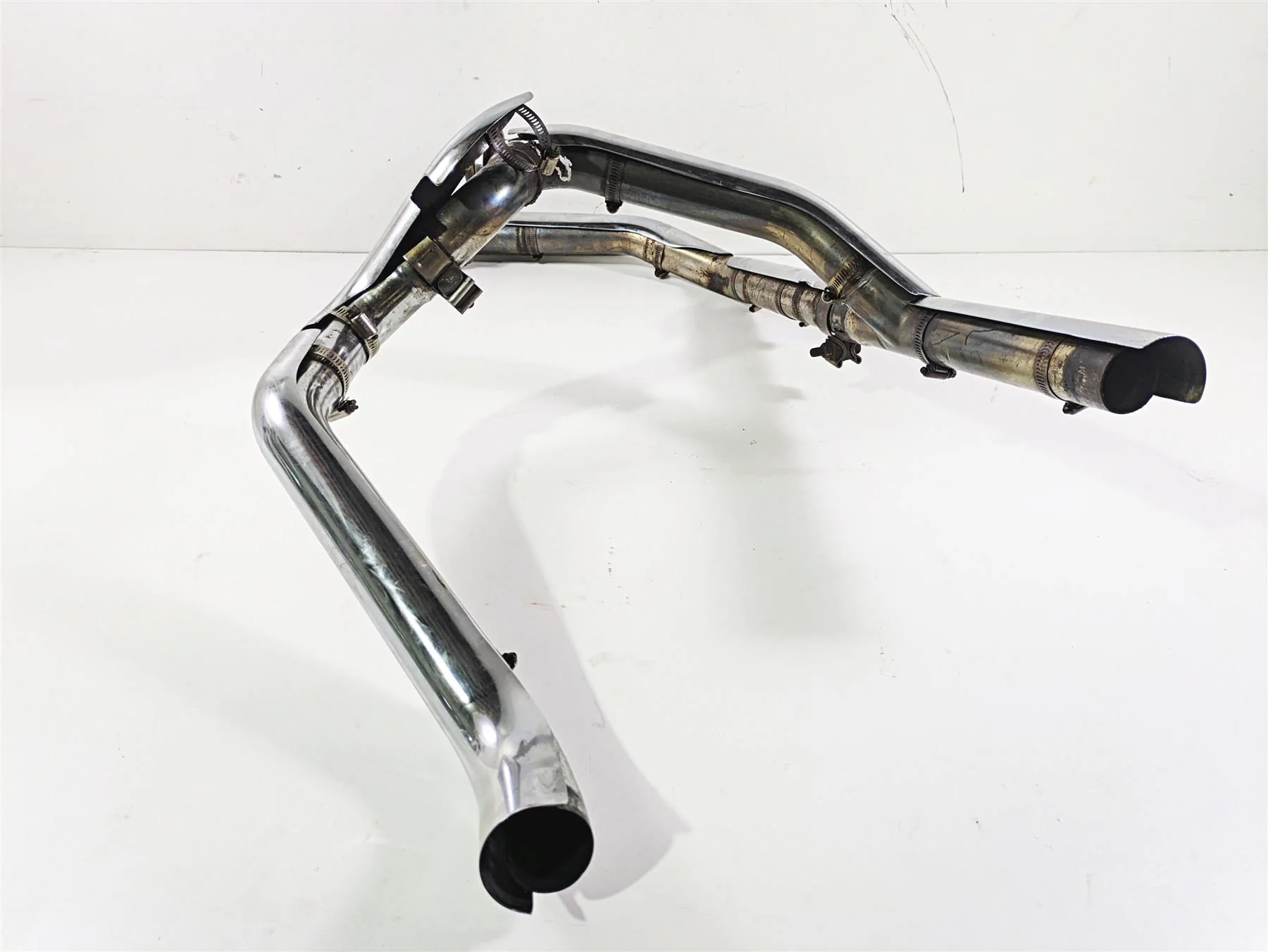 2005 Harley Touring FLHRI Road King Exhaust Pipe Headers CRACK 65621-99 65626-98 - Image 4