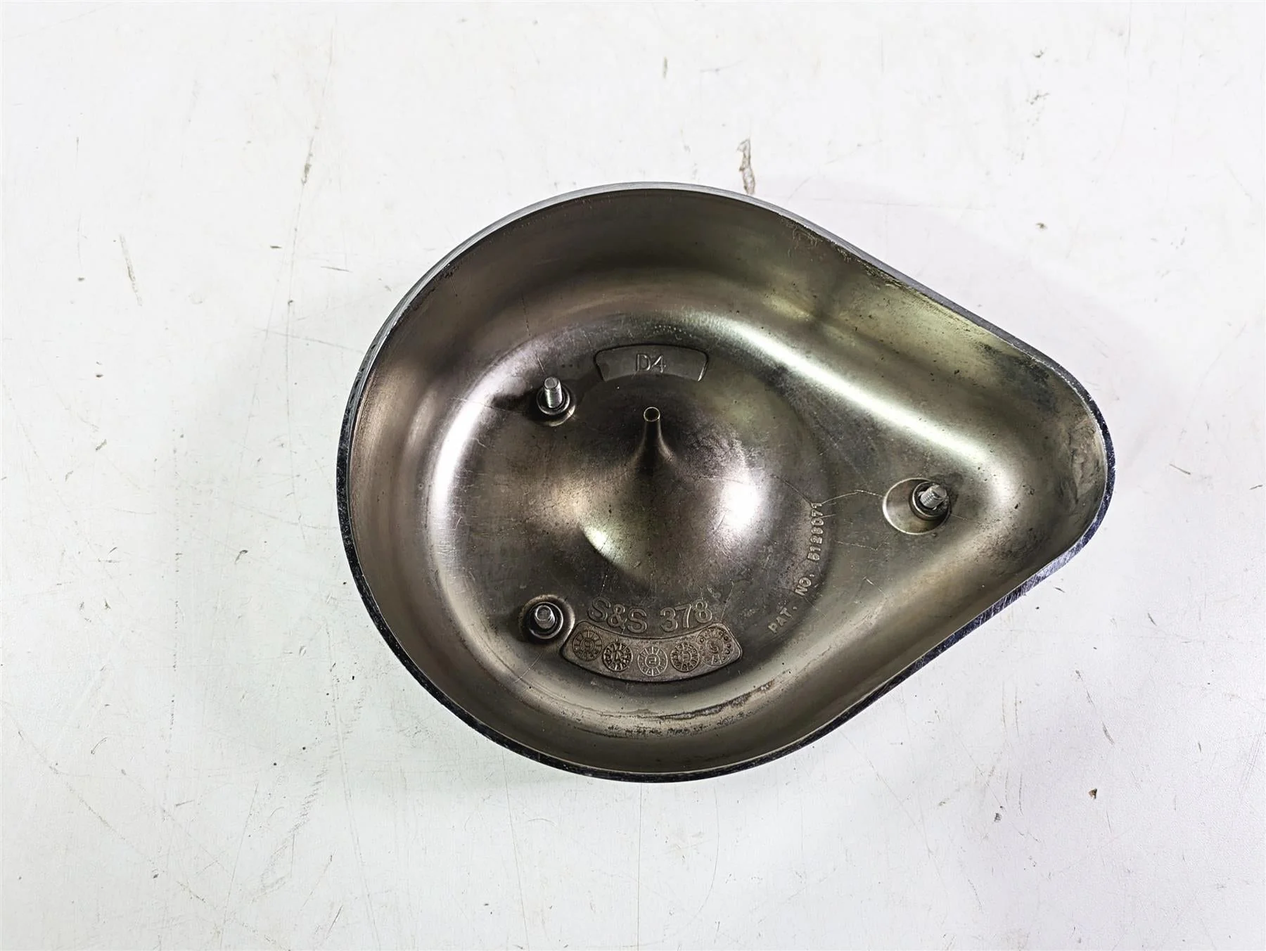 2005 Harley Touring FLHRI Road King S&S 378 Chrome Outer Air Box Cover 5128071 - Image 2
