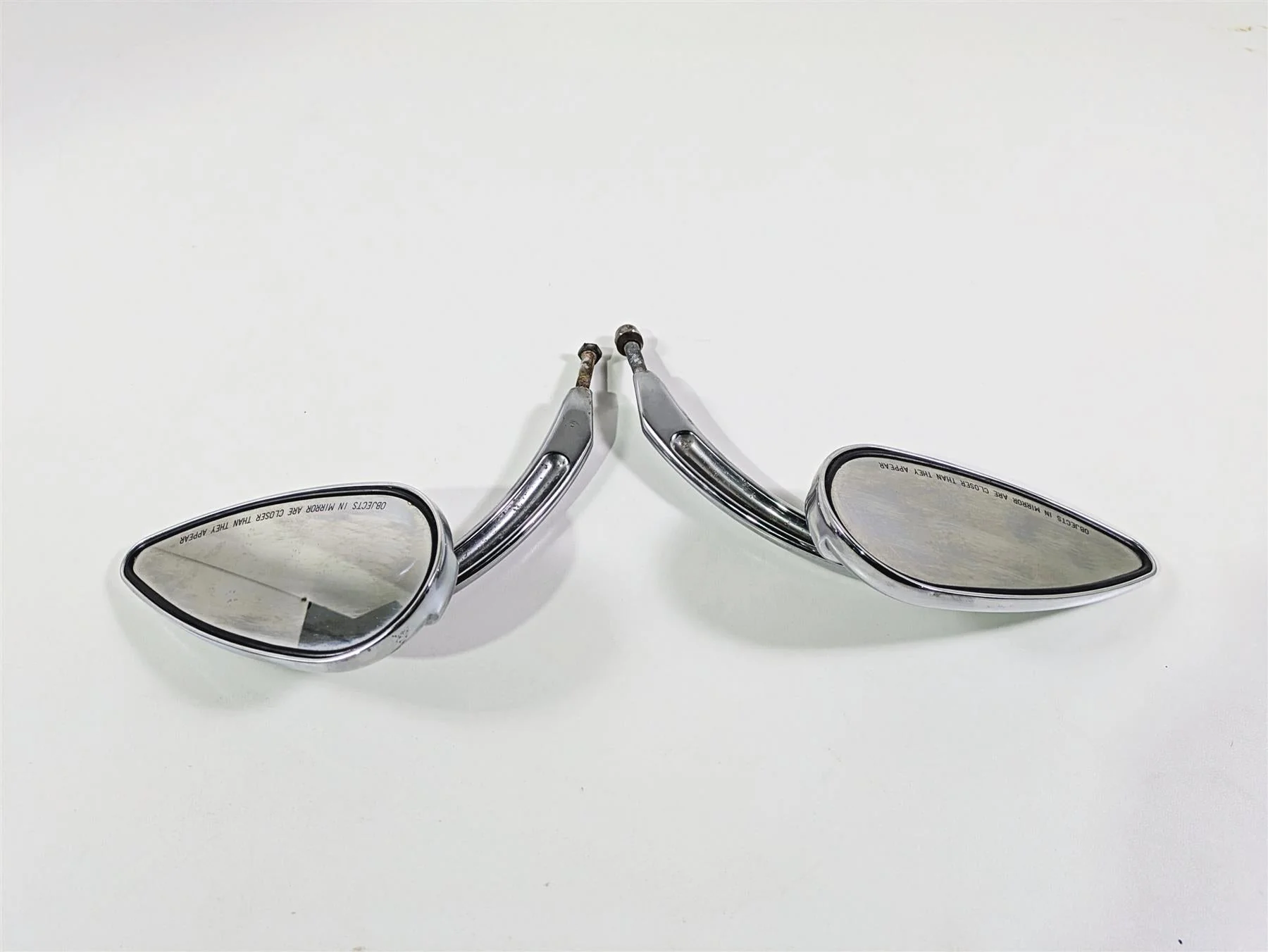 2005 Harley Touring FLHRI Road King Willie G Teardrop Chrome Mirror 56000394 - Image 3