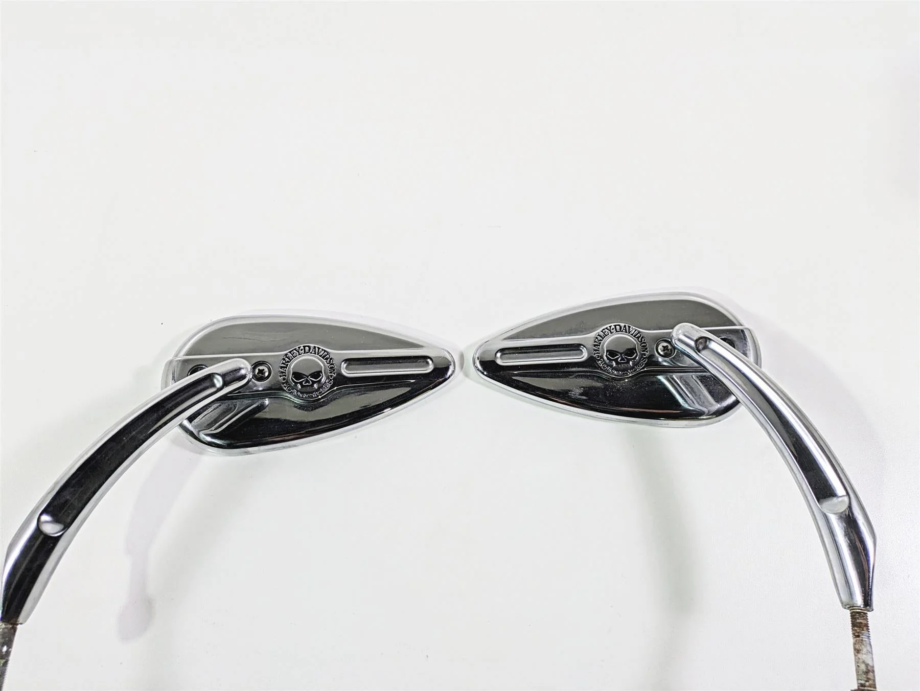 2005 Harley Touring FLHRI Road King Willie G Teardrop Chrome Mirror 56000394 - Image 9
