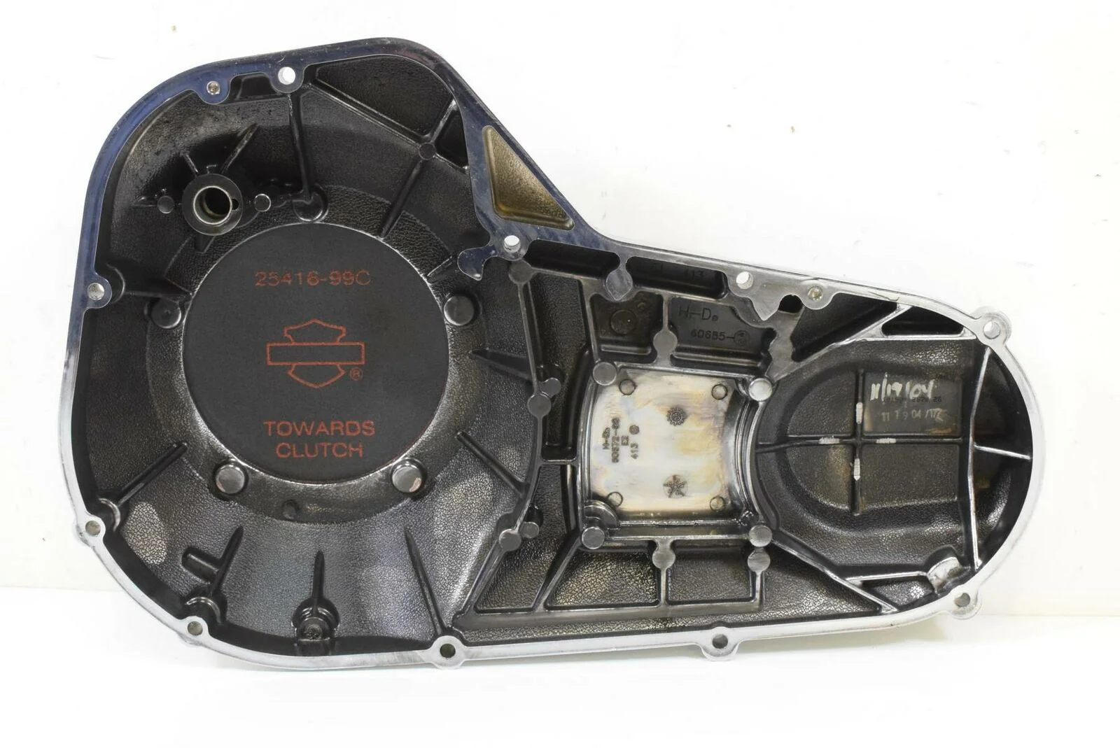 2005 Harley Touring FLHRSI Road King Outer Primary Drive Clutch Cover 60685-04 - Image 7