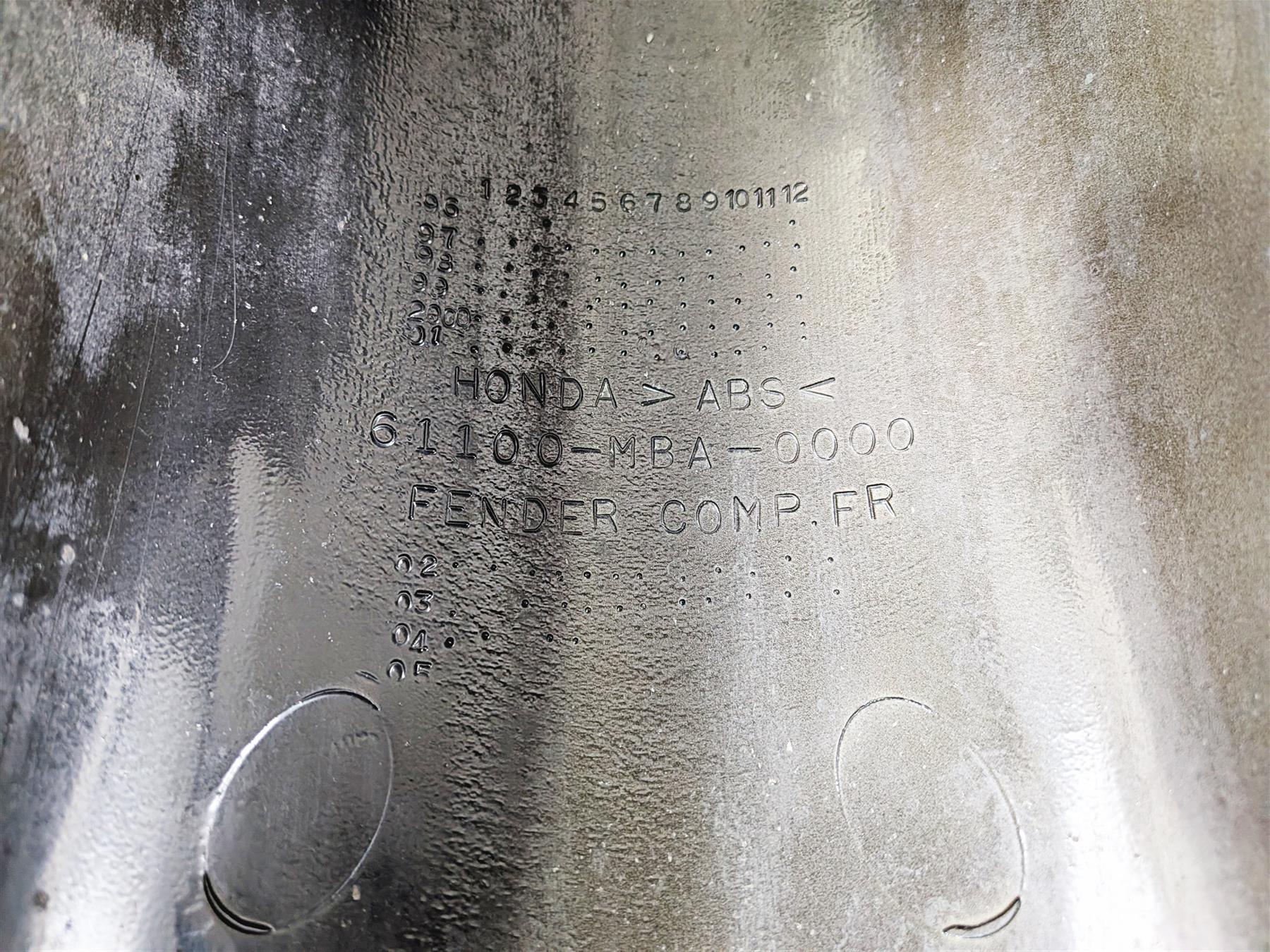 2005 Honda VT1100 Shadow Sabre Front Fender 6110-MBA-000 61110-MCK-A60ZA - Image 8