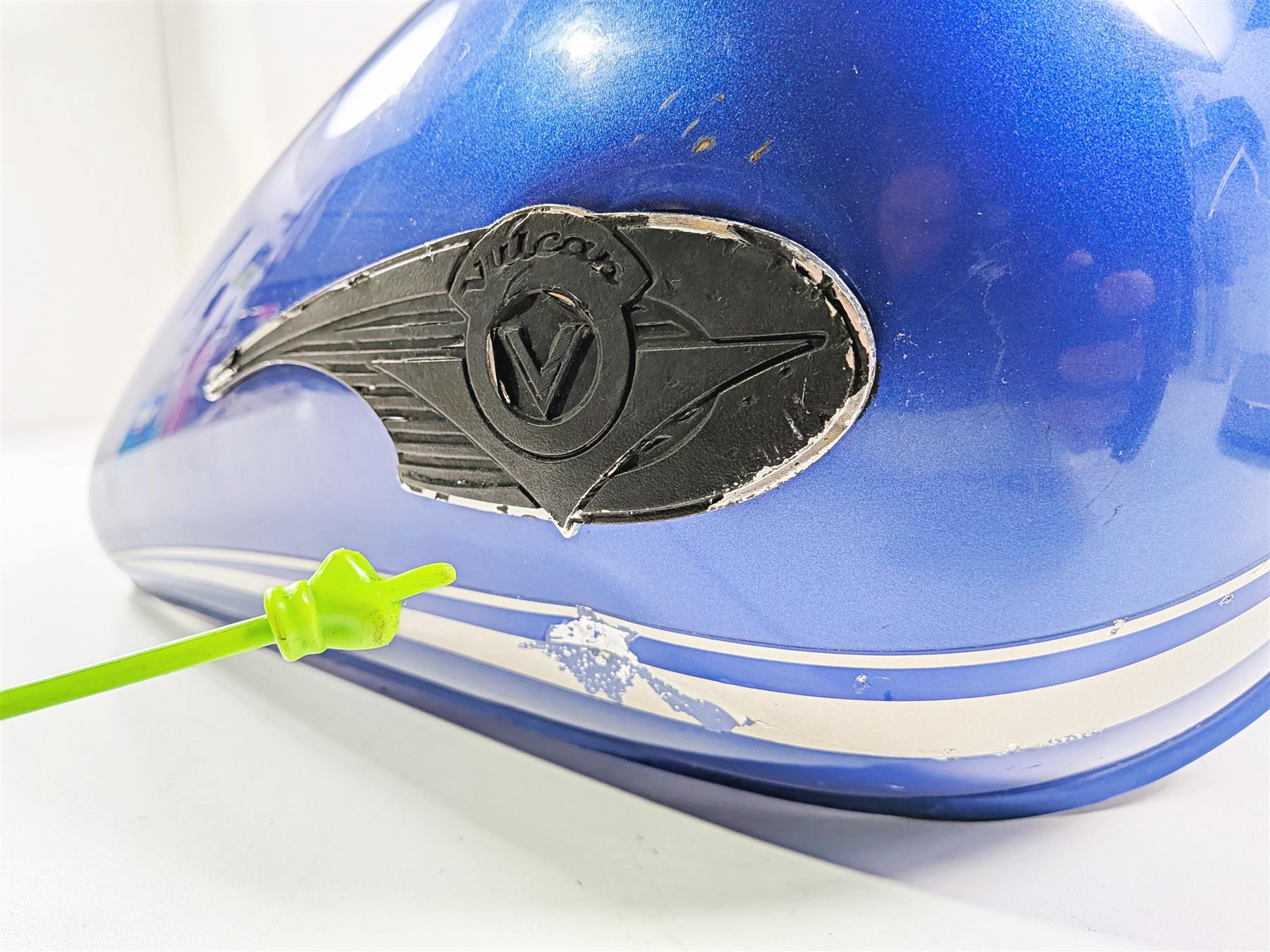 2005 Kawasaki EN500 Vulcan Blue Fuel Gas Petrol Tank - Clean Inside 51083-5314 - Image 12