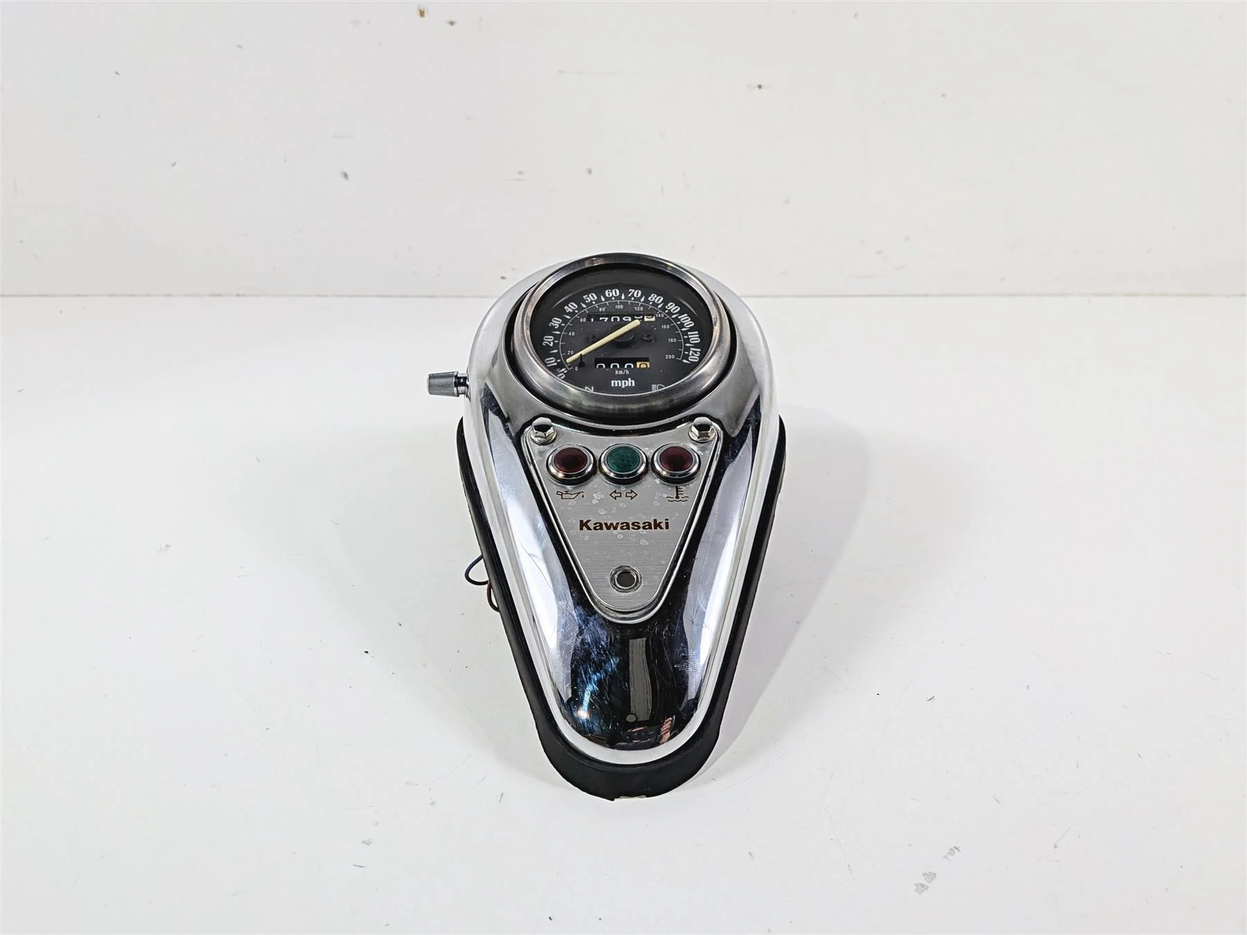 2005 Kawasaki EN500 Vulcan Speedometer Gauge 17K & Tank Cover Set 25005-1708 - Image 9