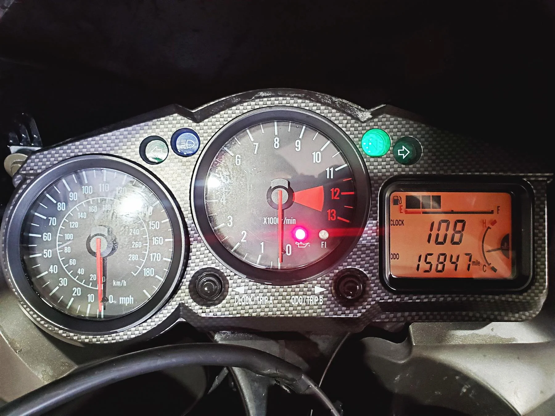 2005 Kawasaki ZX12R Ninja Gauges Speedometer Instrument - 15k 28011-0023 - Image 2