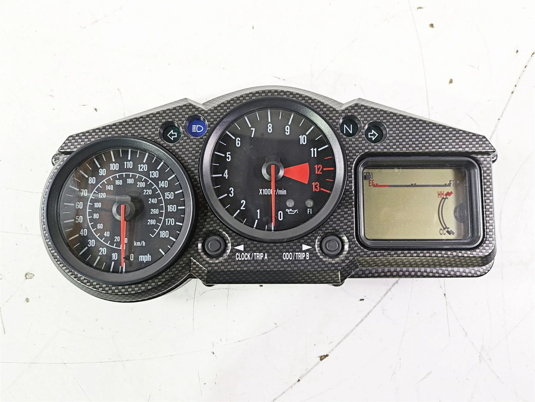 2005 Kawasaki ZX12R Ninja Gauges Speedometer Instrument - 15k 28011-0023 - Image 6