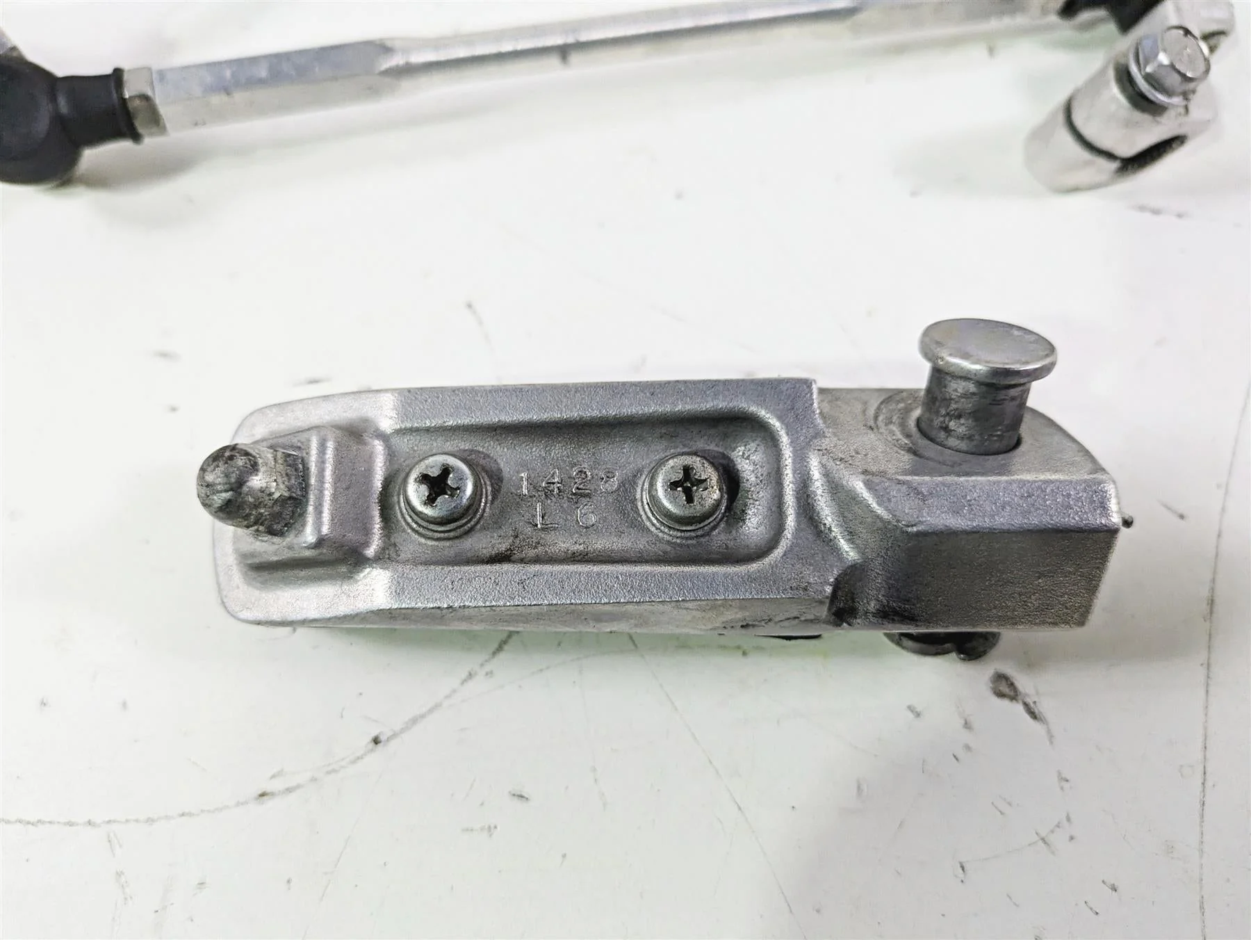 2005 Kawasaki ZX12R Ninja Left Front Footpeg & Shifter 34028-1428 13242-1363 - Image 10