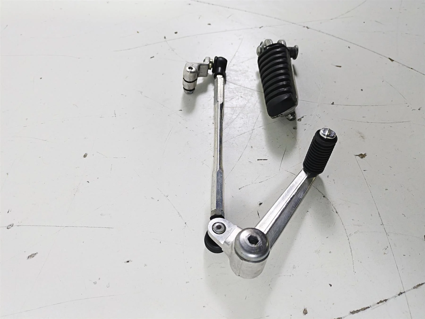 2005 Kawasaki ZX12R Ninja Left Front Footpeg & Shifter 34028-1428 13242-1363 - Image 2
