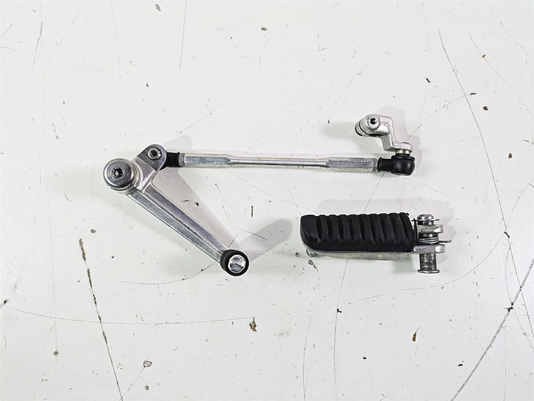 2005 Kawasaki ZX12R Ninja Left Front Footpeg & Shifter 34028-1428 13242-1363 - Image 4
