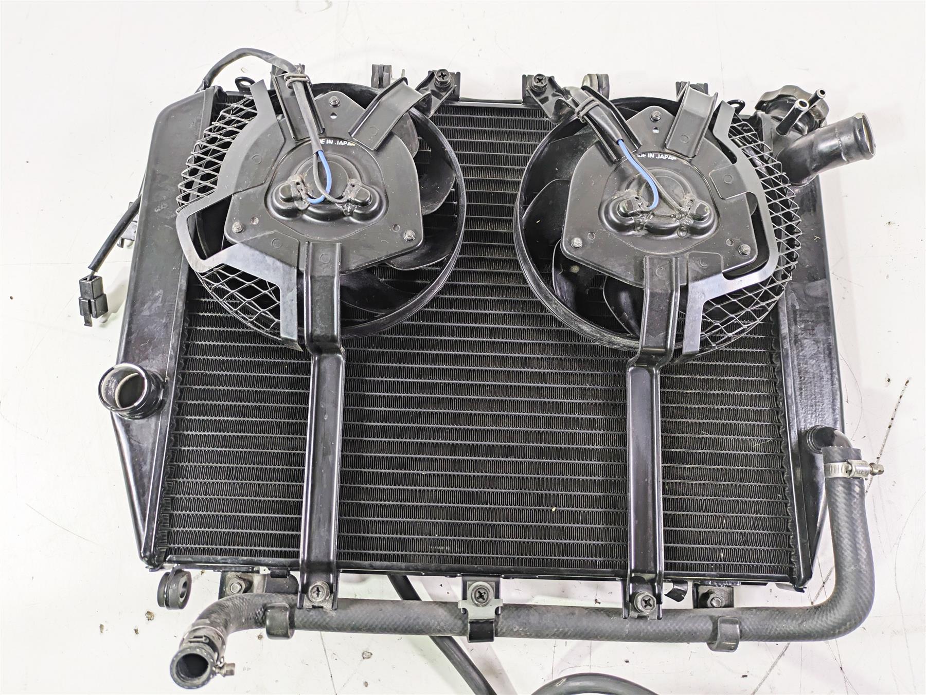2005 Kawasaki ZX12R Ninja Radiator Fans Reservoir Hoses Set 39061-1304 - Image 2