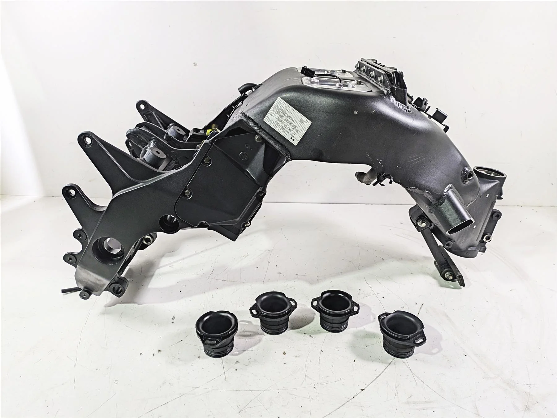2005 Kawasaki ZX12R Ninja Straight Main Frame Chassis With Clear Texas Title 32160-1774-8F