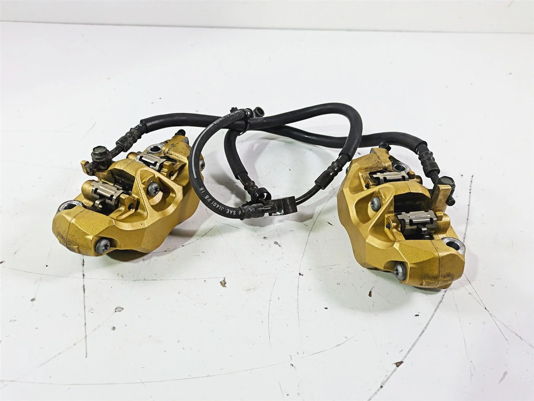 2005 Kawasaki ZX12R Ninja Tokico Front Brake Caliper Set 110mm 43080-0017-483 - Image 4