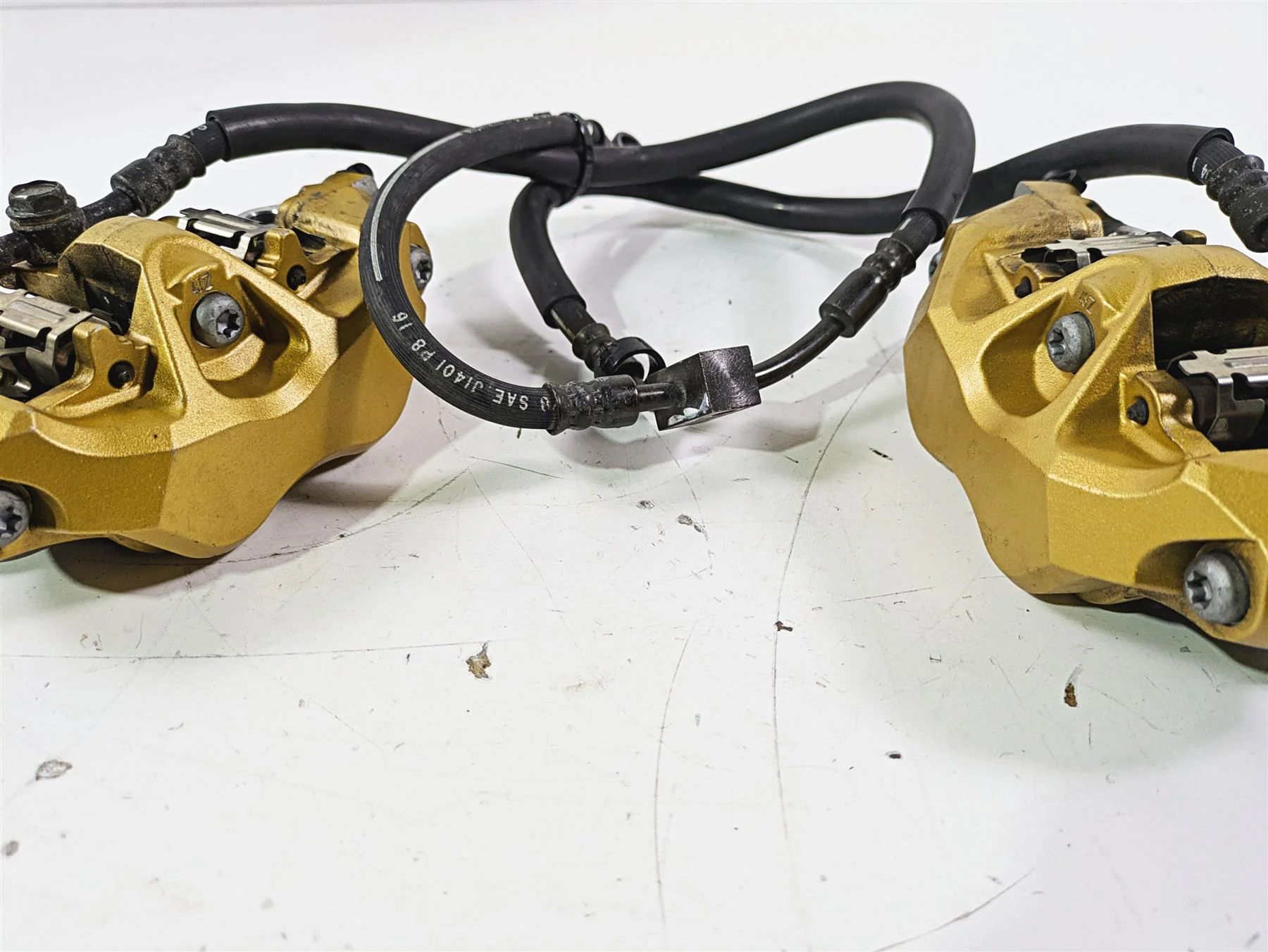 2005 Kawasaki ZX12R Ninja Tokico Front Brake Caliper Set 110mm 43080-0017-483 - Image 7