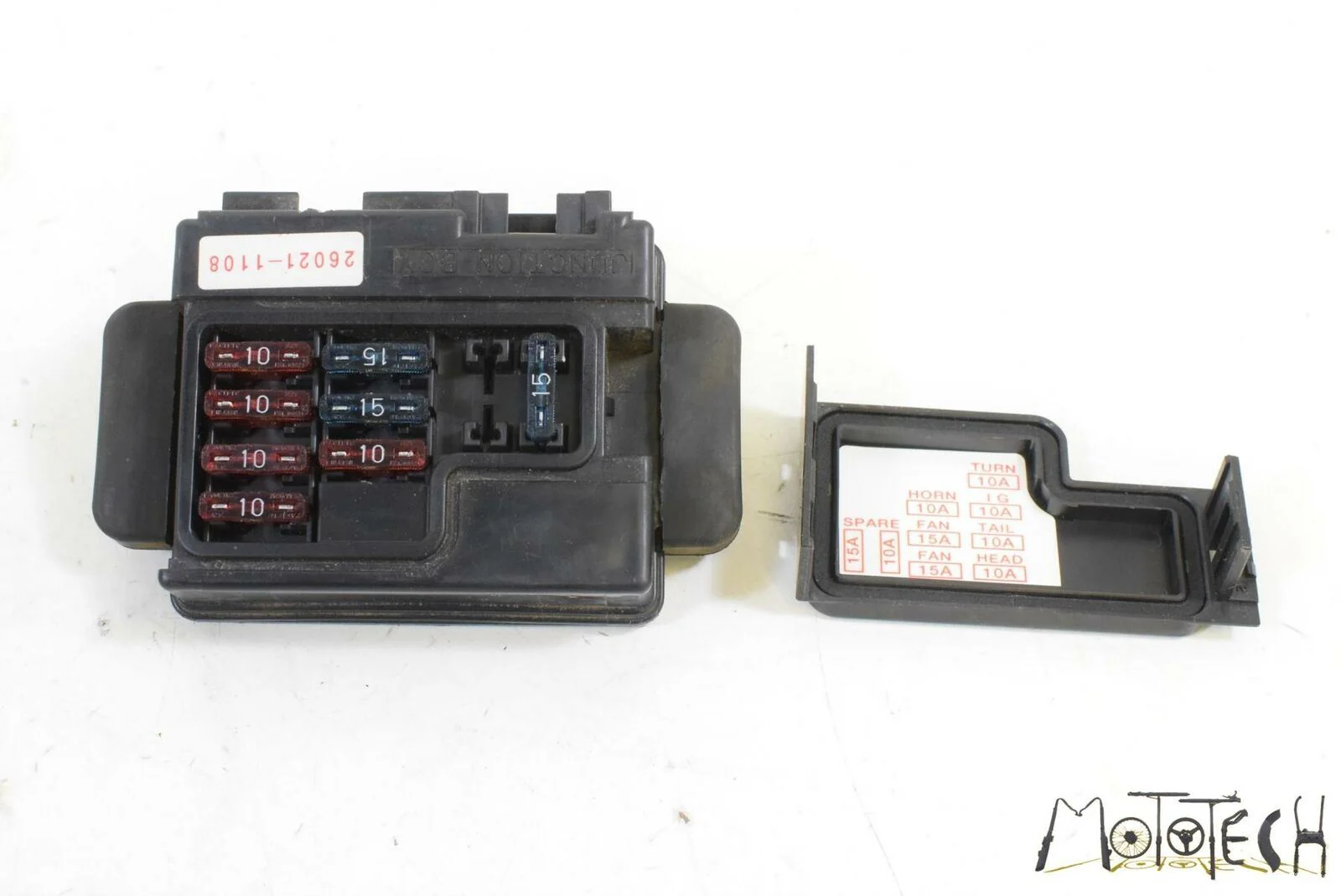 2005 Kawasaki ZZR1200 ZX1200 Junction Fuse Box Unit 26021-1108 - Image 6