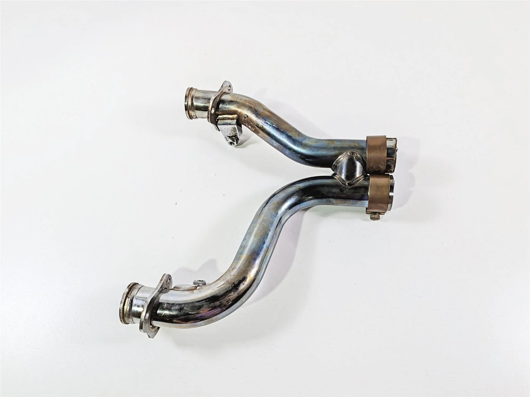 2005 KTM 950 LC8 Adventure Exhaust Y - Mid Pipe Connecter Connection 60005048000 - Image 6