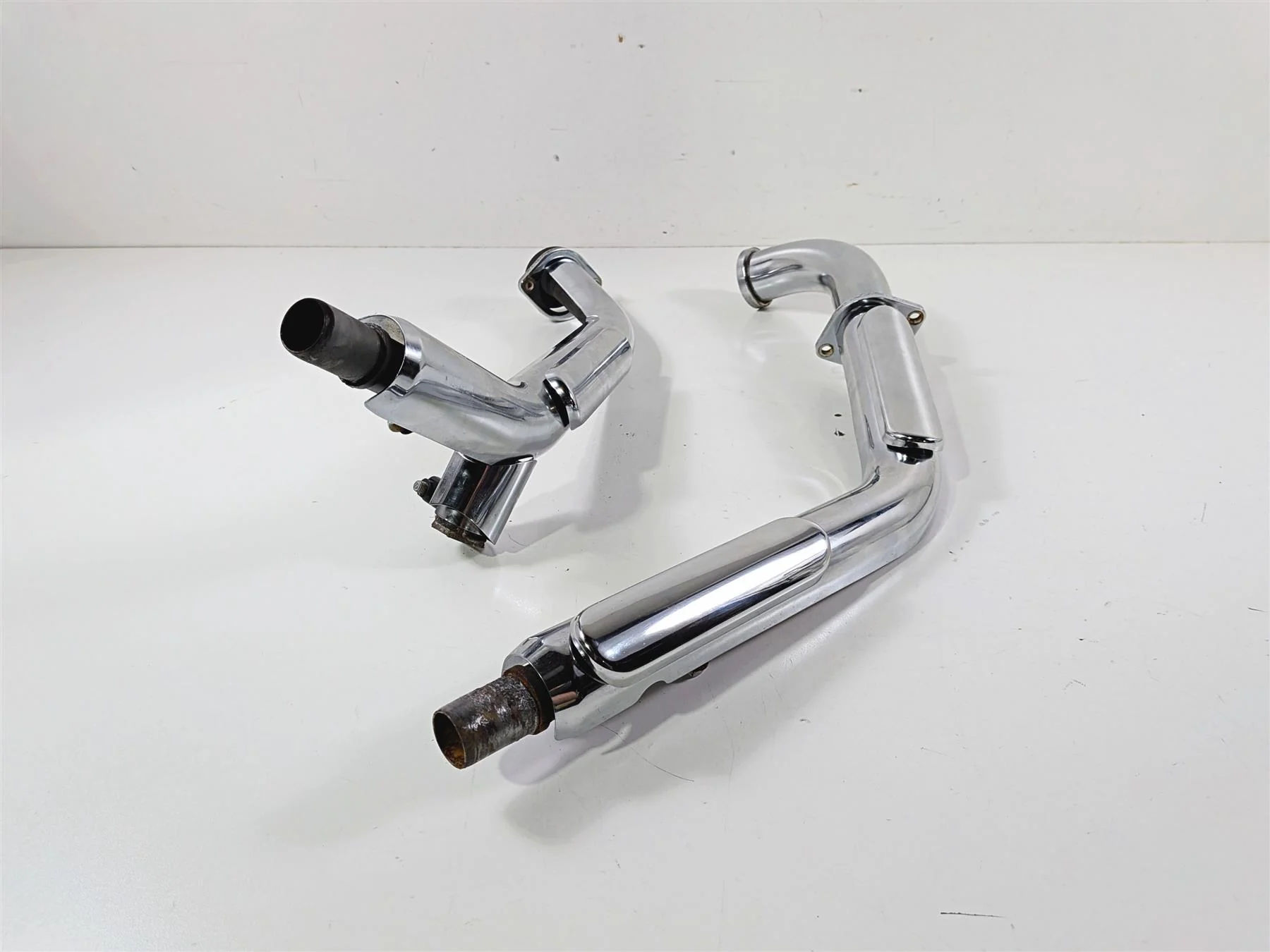 2005 Suzuki VZ800 M50 Boulevard Exhaust Header Pipe Set 14150-41F02 14160-41F02 - Image 3