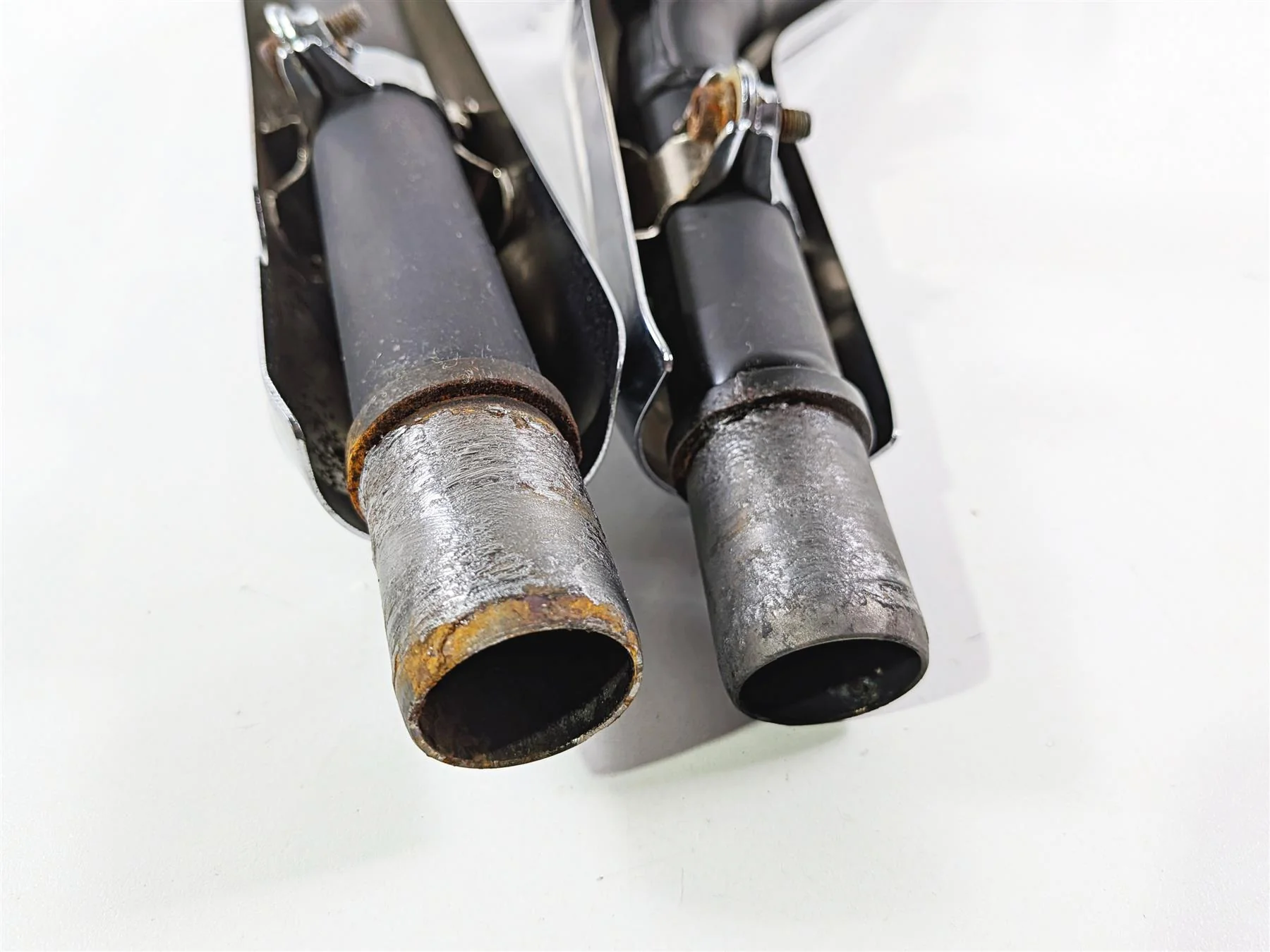 2005 Suzuki VZ800 M50 Boulevard Exhaust Header Pipe Set 14150-41F02 14160-41F02 - Image 9