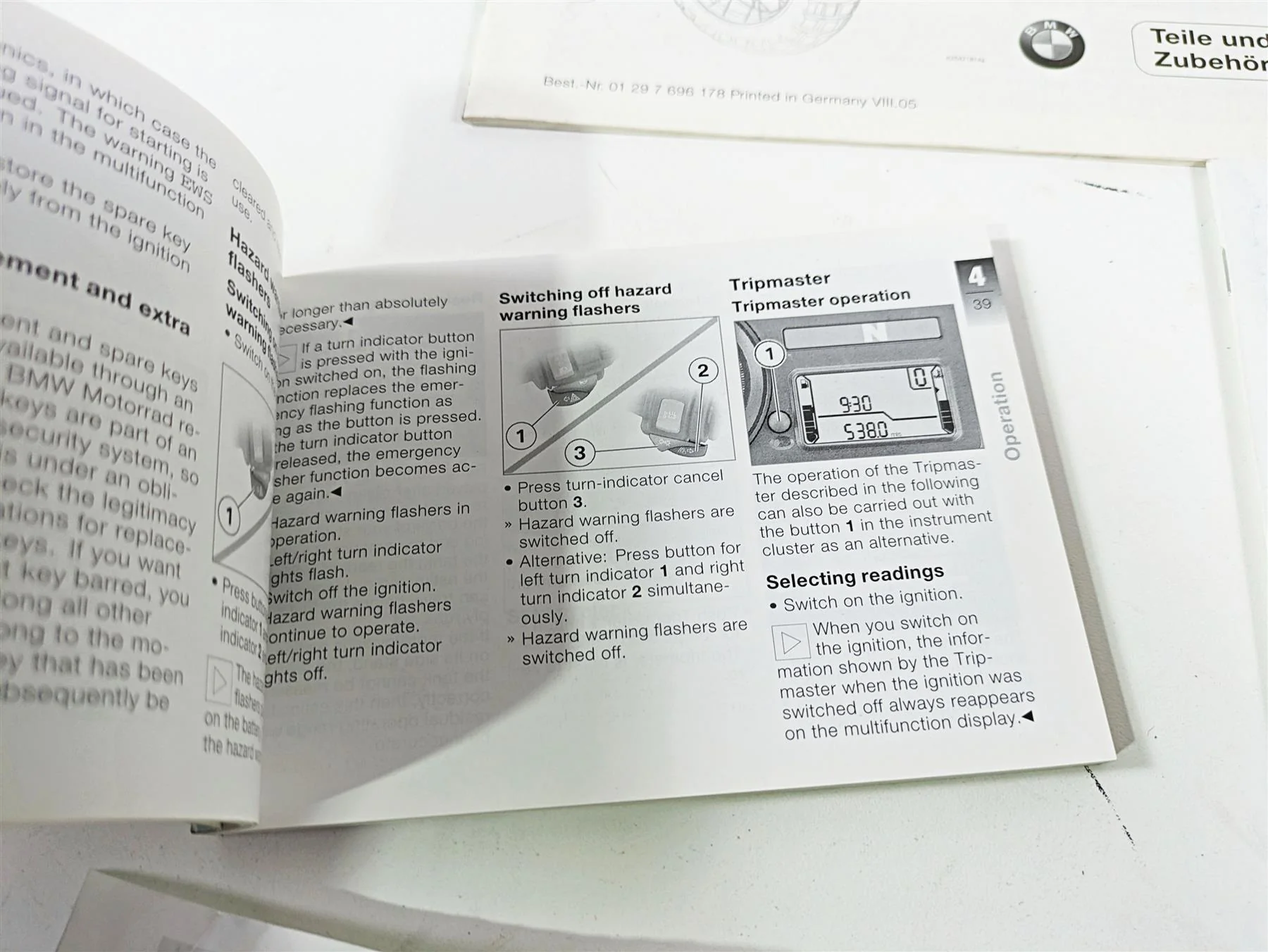 2006 BMW R1200GS K255 Adv Owners Manual & Documents Set 014776899307 - Image 8