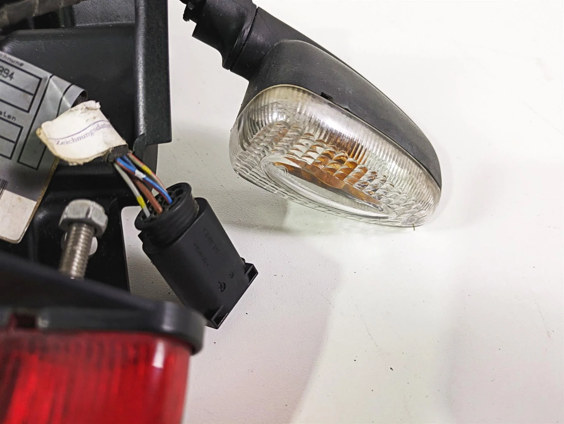 2006 BMW R1200GS K255 Adv Plate Holder Taillight Blinker Set 46627667683 - Image 8
