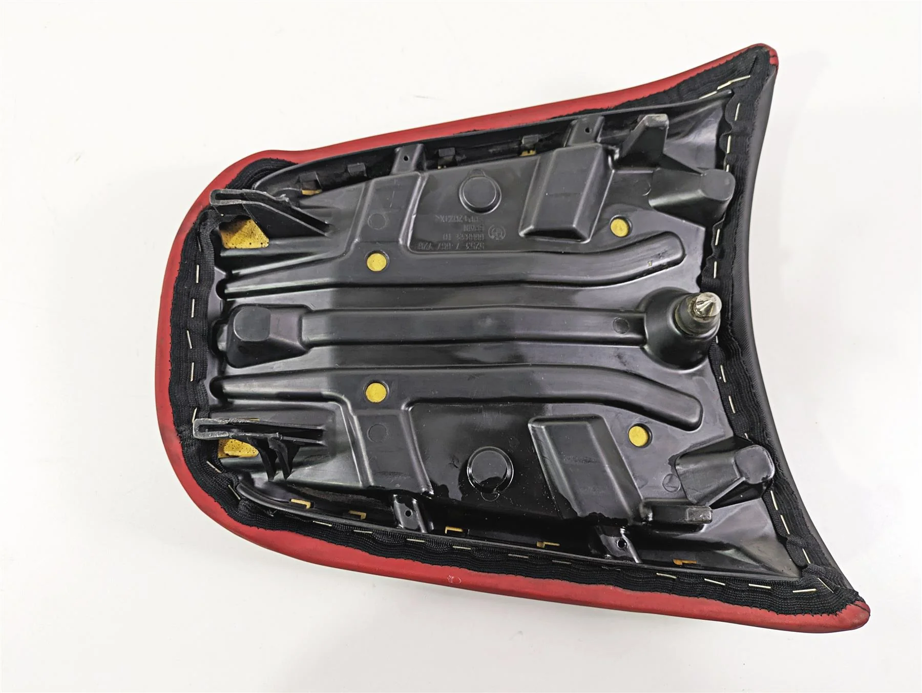 2006 BMW R1200GS K255 Adv Rear Passenger Seat Saddle Red Black 52537709357 - Image 7