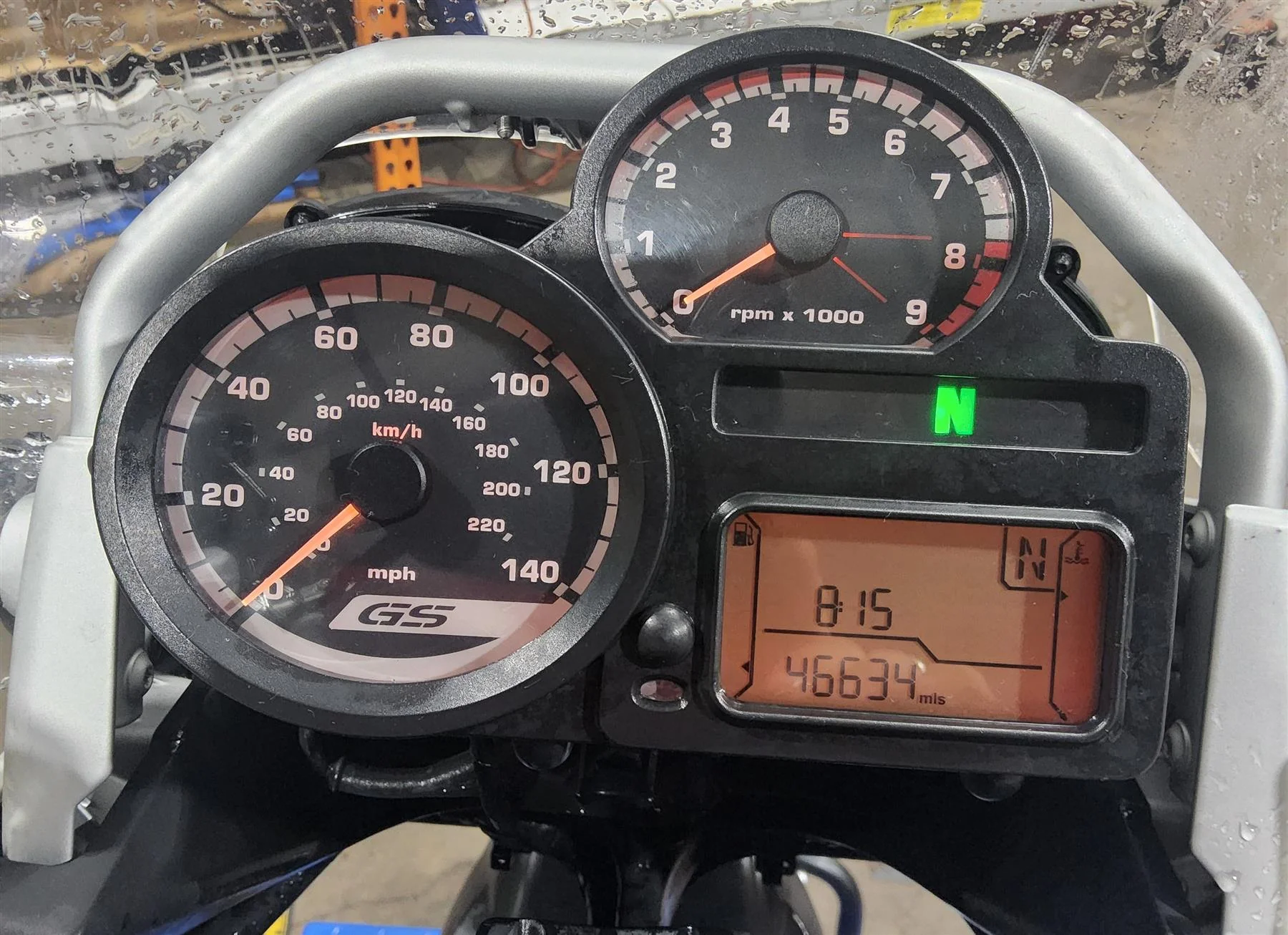 2006 BMW R1200GS K255 Adv Speedometer Gauge Instrument 46k 62117700751 - Image 2