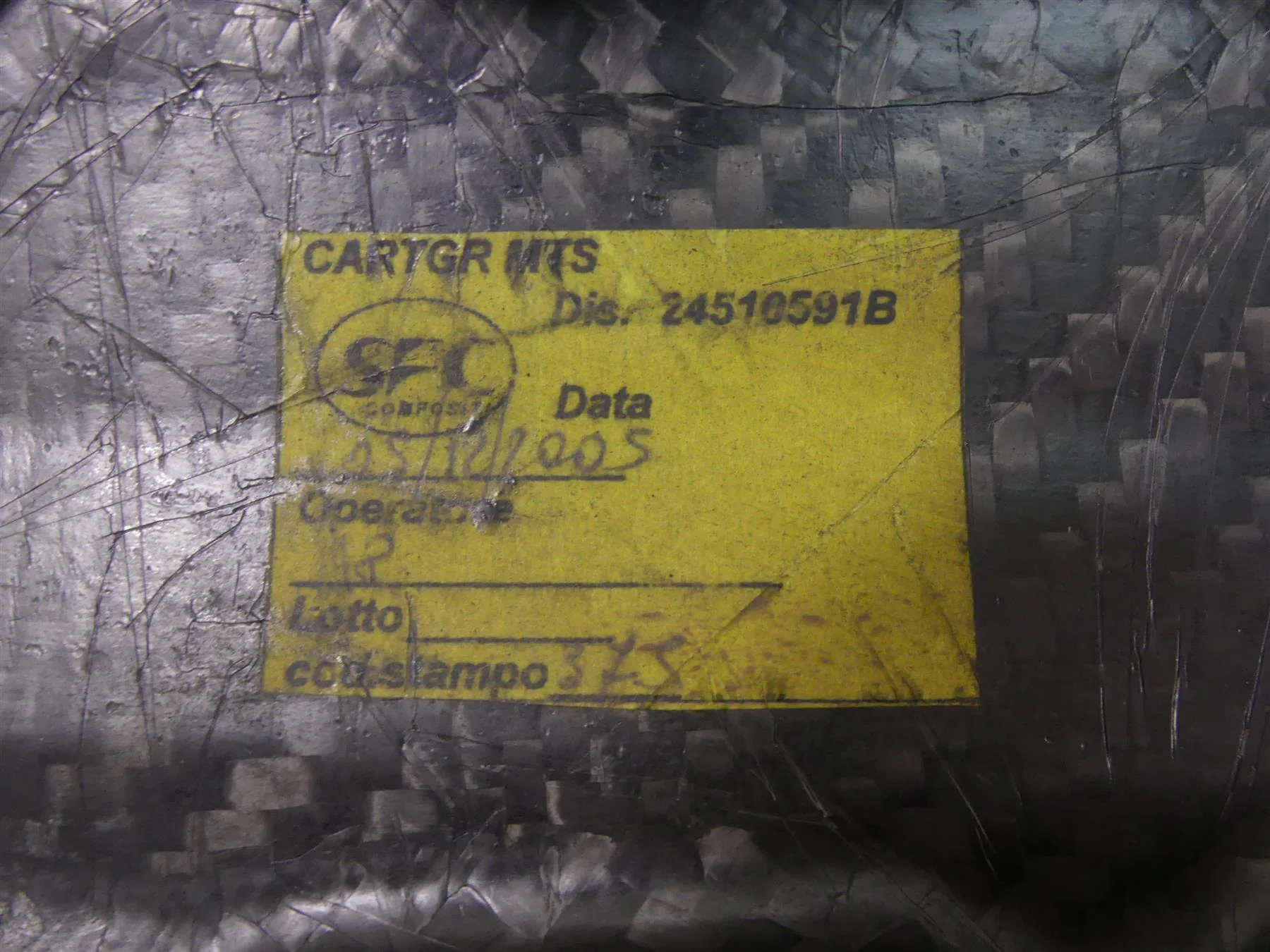 2006 Ducati Multistrada 1000S Carbon Fiber Timing Belt Cover 24510581B 24510591B - Image 2