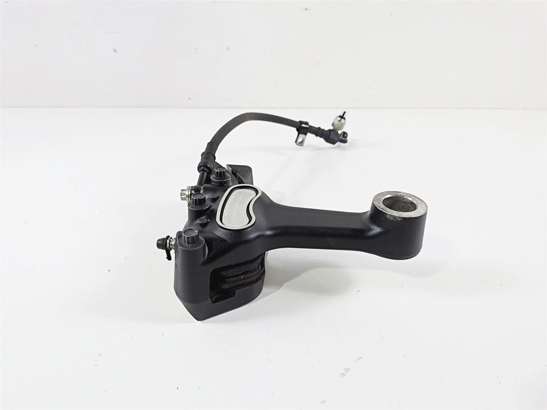 2006 Harley Davidson Dyna FXDBI Street Bob Rear Brake Caliper + Line 44017-06 - Image 3