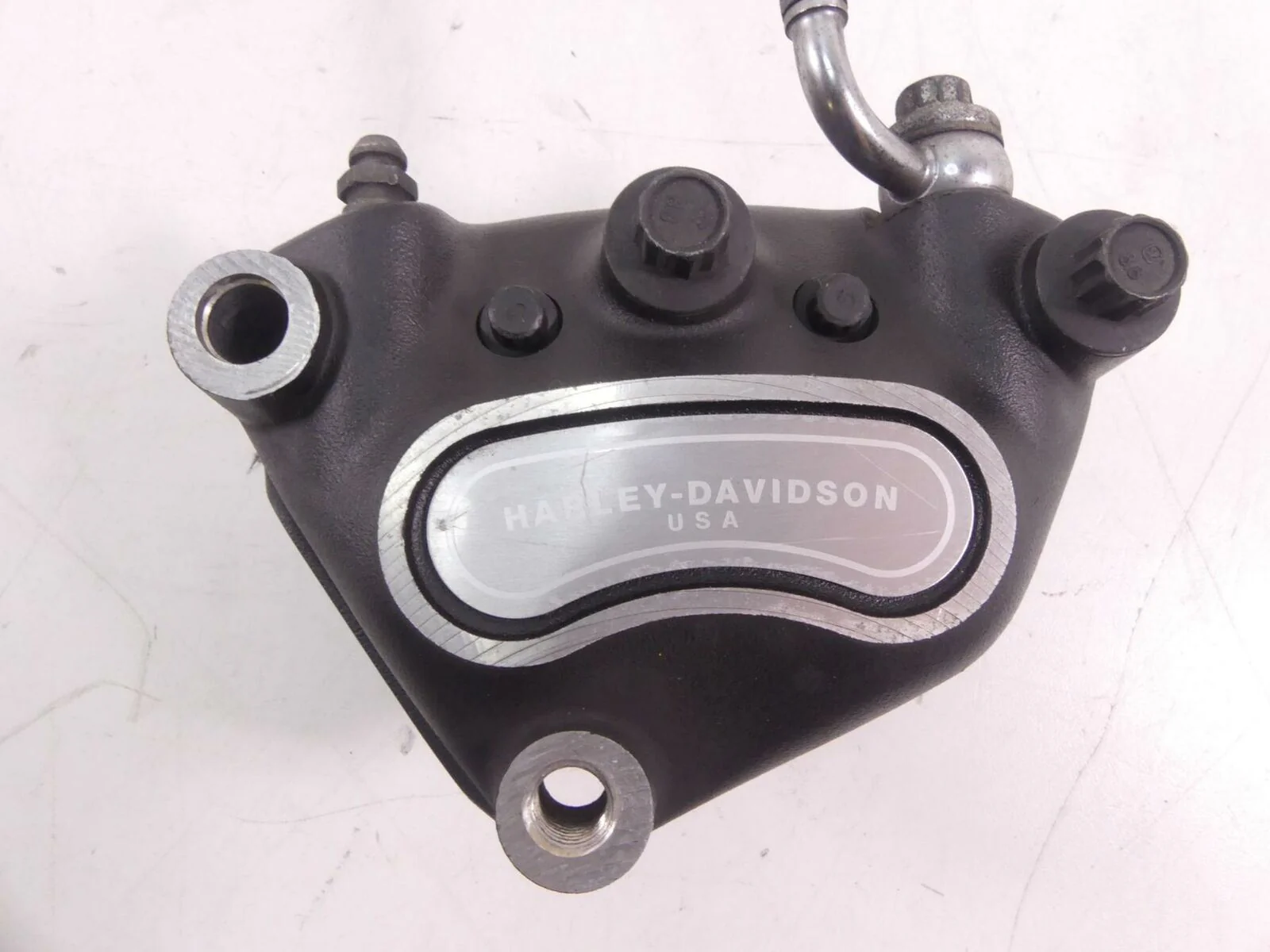2006 Harley FLSTCI Softail Heritage Front Brake Caliper + Line 44046-00D - Image 6