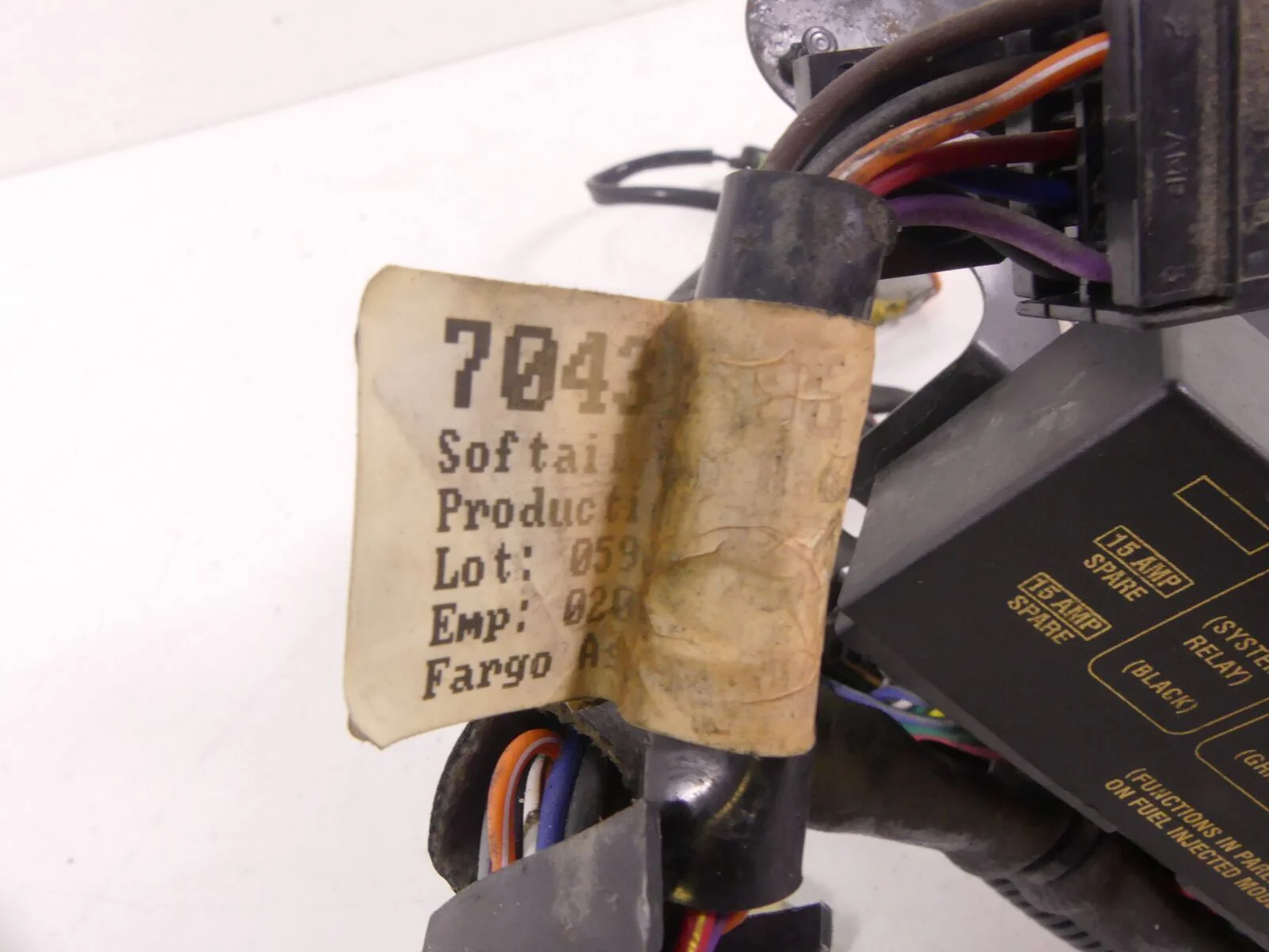 2006 Harley FLSTCI Softail Heritage Main Wiring Harness Loom - No Cut 70431-06 - Image 11