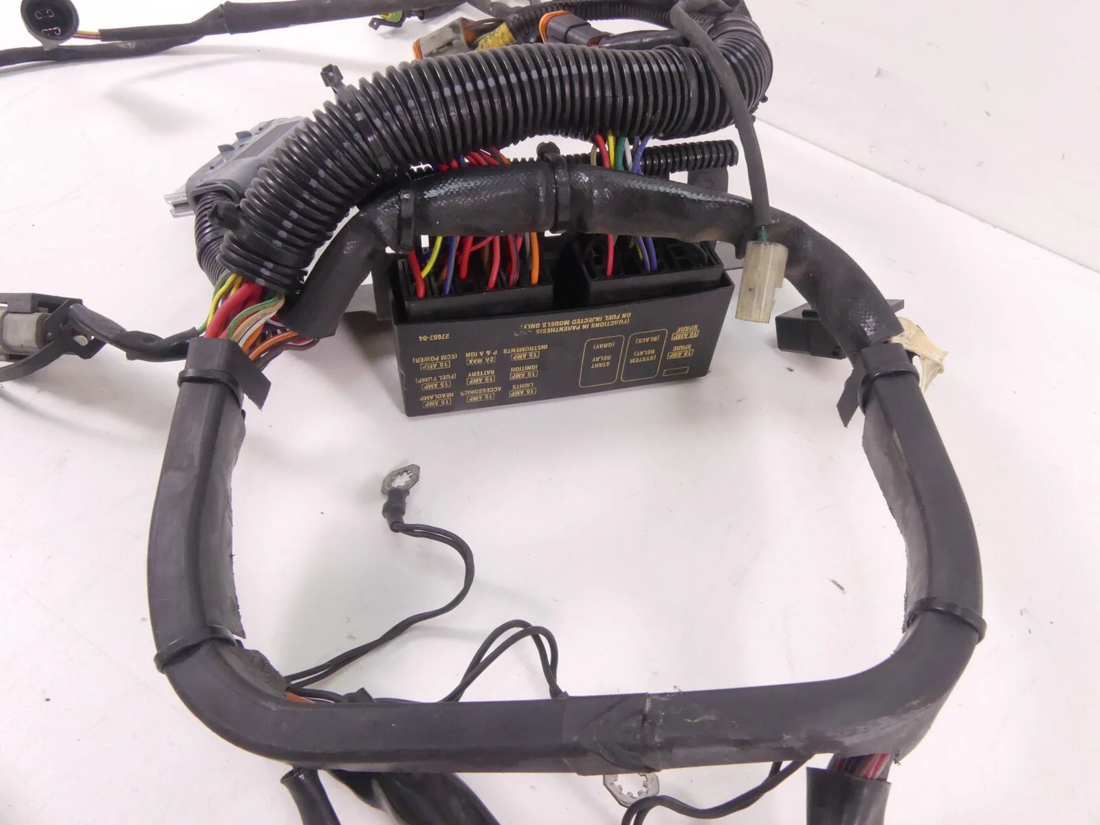 2006 Harley FLSTCI Softail Heritage Main Wiring Harness Loom - No Cut 70431-06 - Image 3