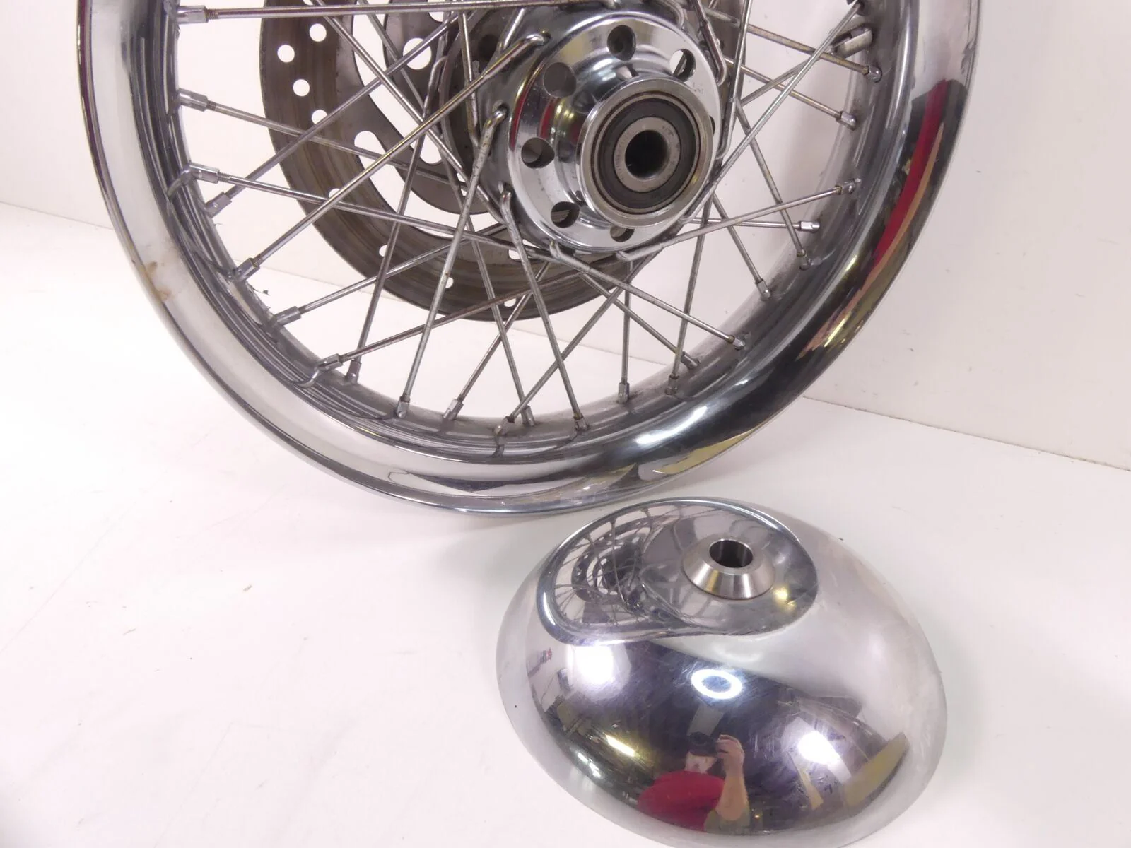 2006 Harley FLSTCI Softail Heritage Straight Front Wheel Rim 16x3 43005-05A - Image 10