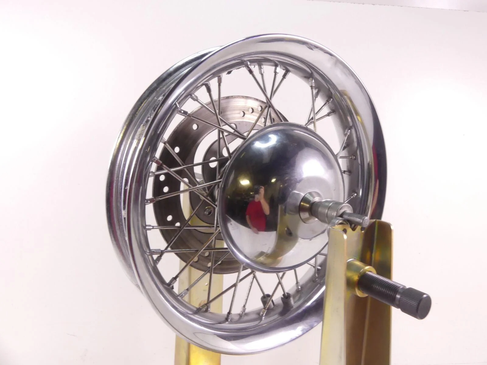 2006 Harley FLSTCI Softail Heritage Straight Front Wheel Rim 16x3 43005-05A - Image 3