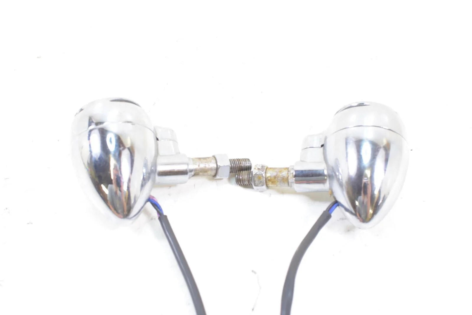 2006 Harley FLSTI Softail Heritage Front Turn Signal Blinker Set 68972-00 - Image 3