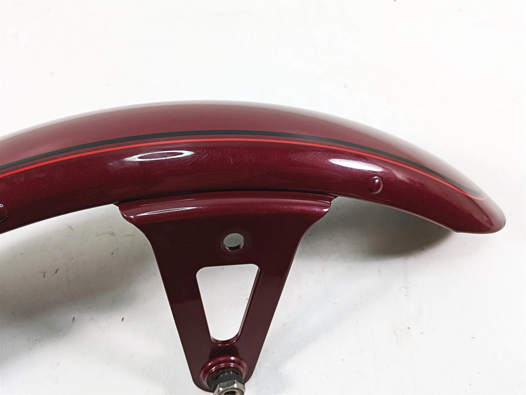 2006 Harley Softail FXSTSI Springer Front Fender Brandywine Sunglow 59176-96A - Image 4